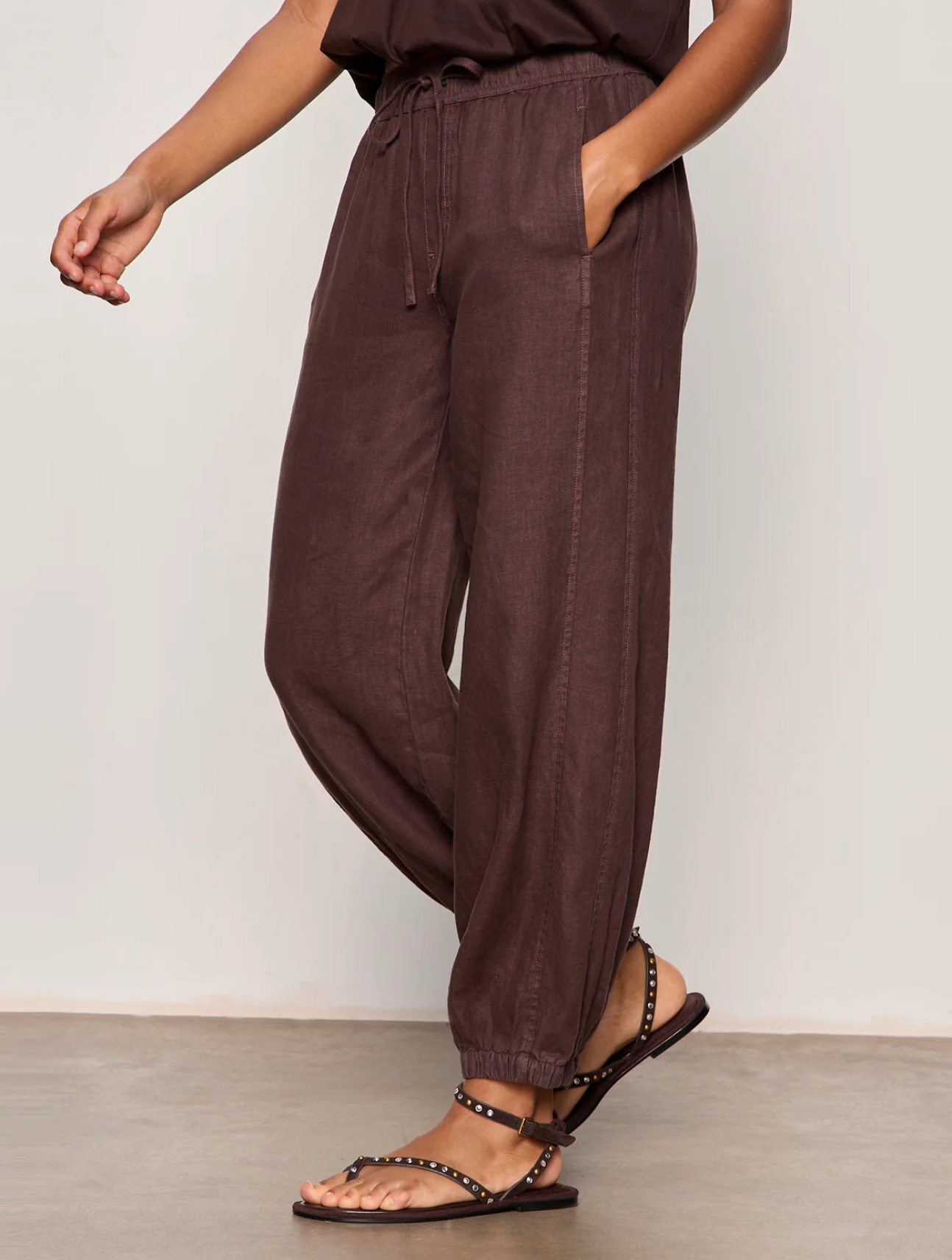 Melody Micro Linen Balloon Pant