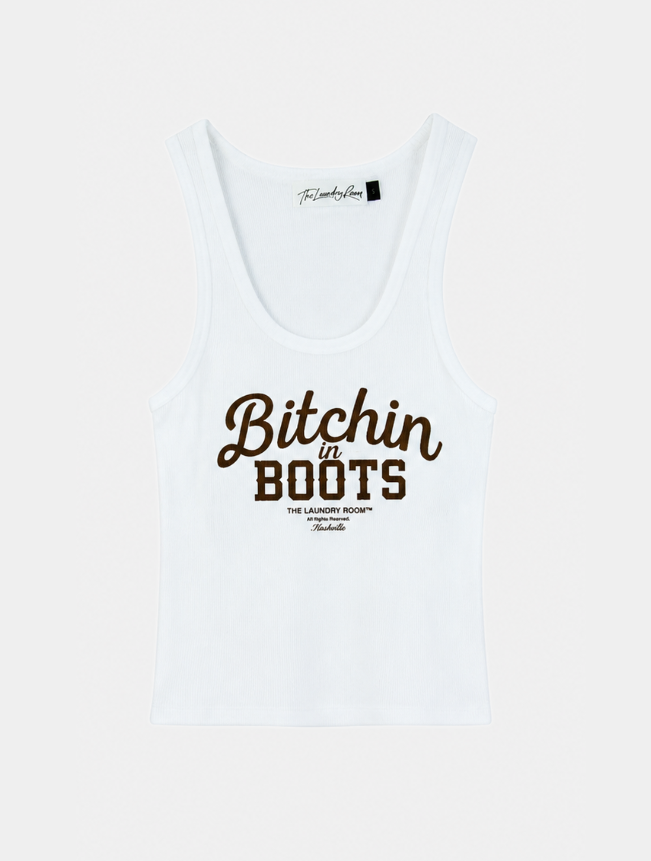 Bitchin In Boots Rib Tank