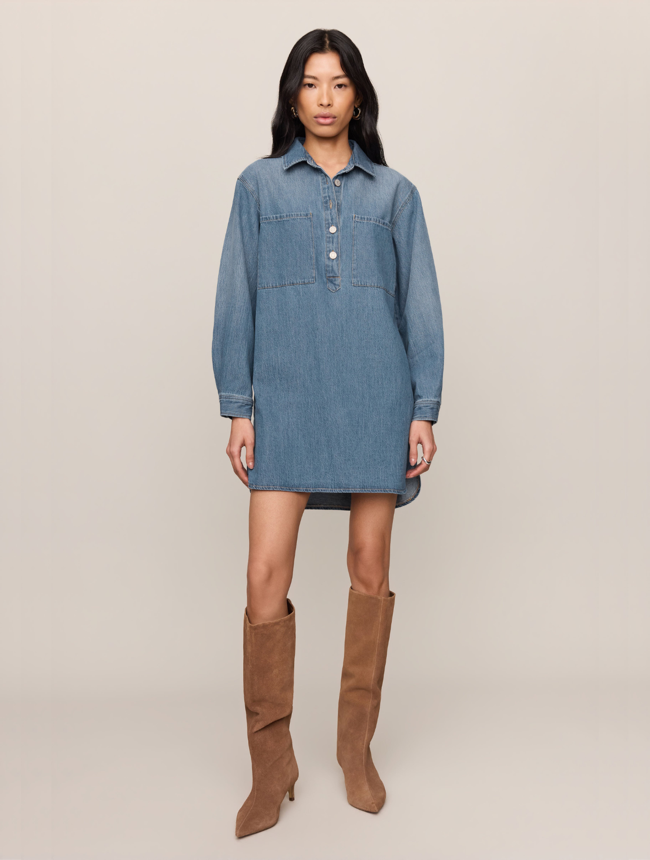 Lucie Denim Shirt Dress