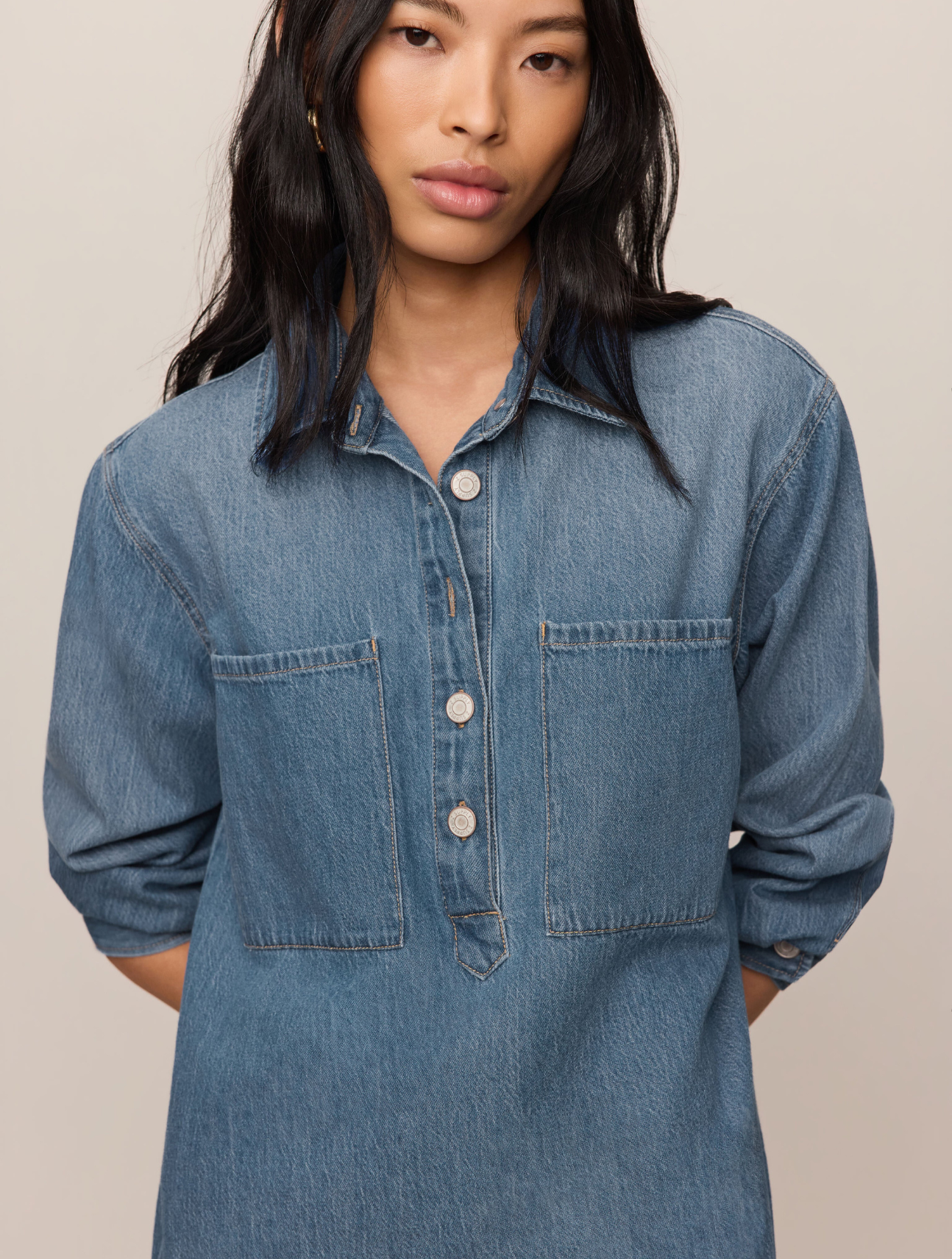 Lucie Denim Shirt Dress
