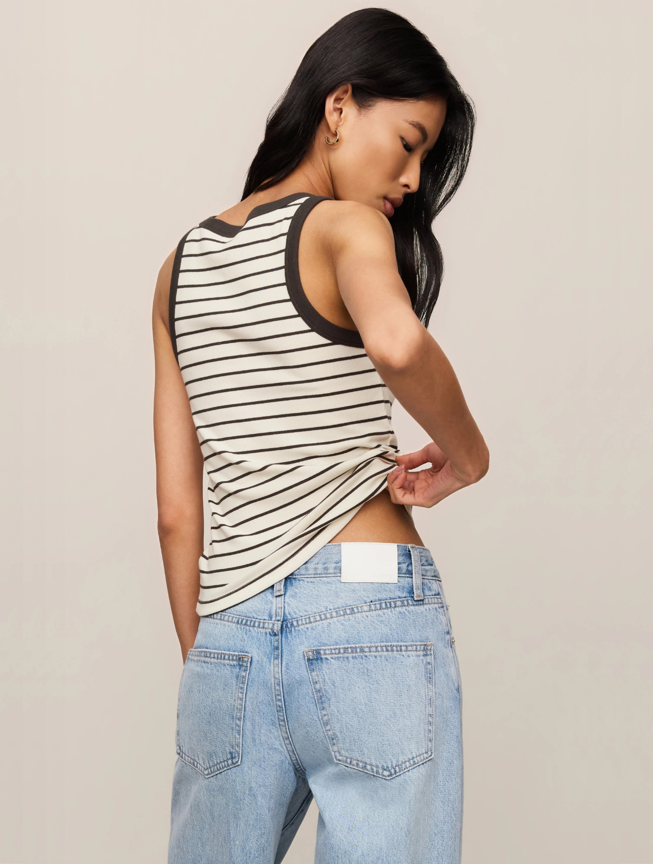Rowe Striped Scoop Tank