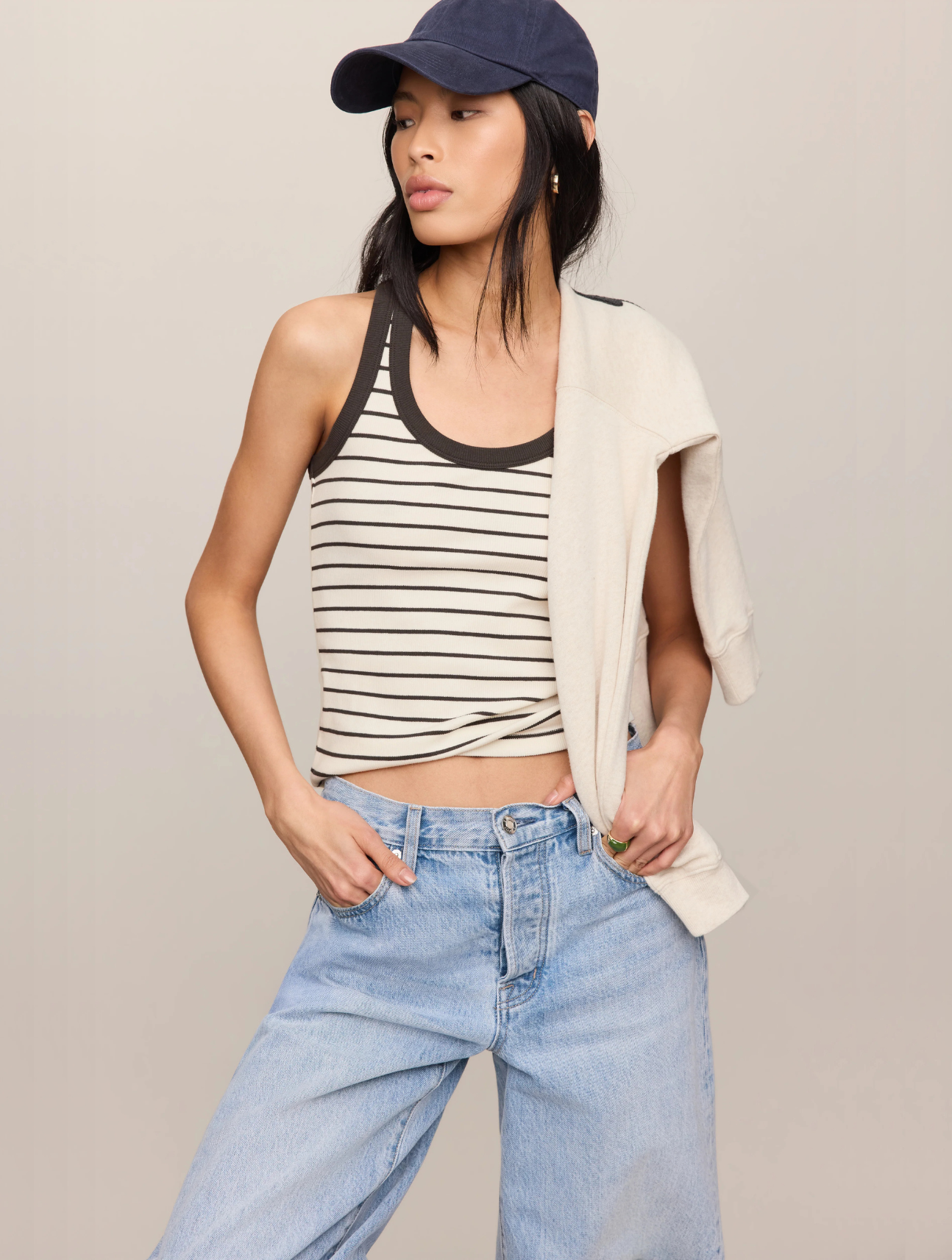 Rowe Striped Scoop Tank