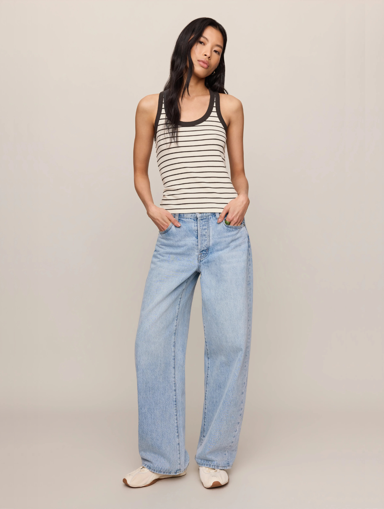 Rowe Striped Scoop Tank