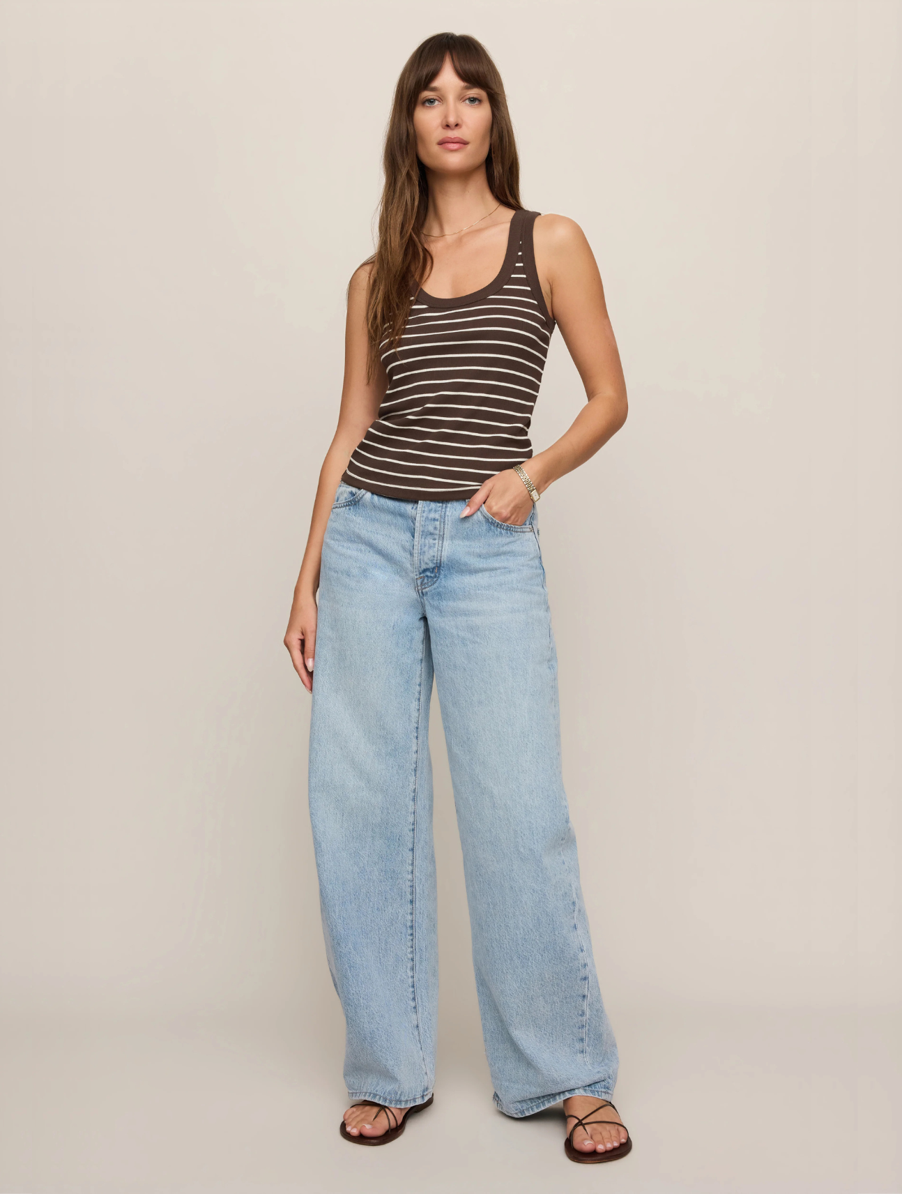 Rowe Striped Scoop Tank
