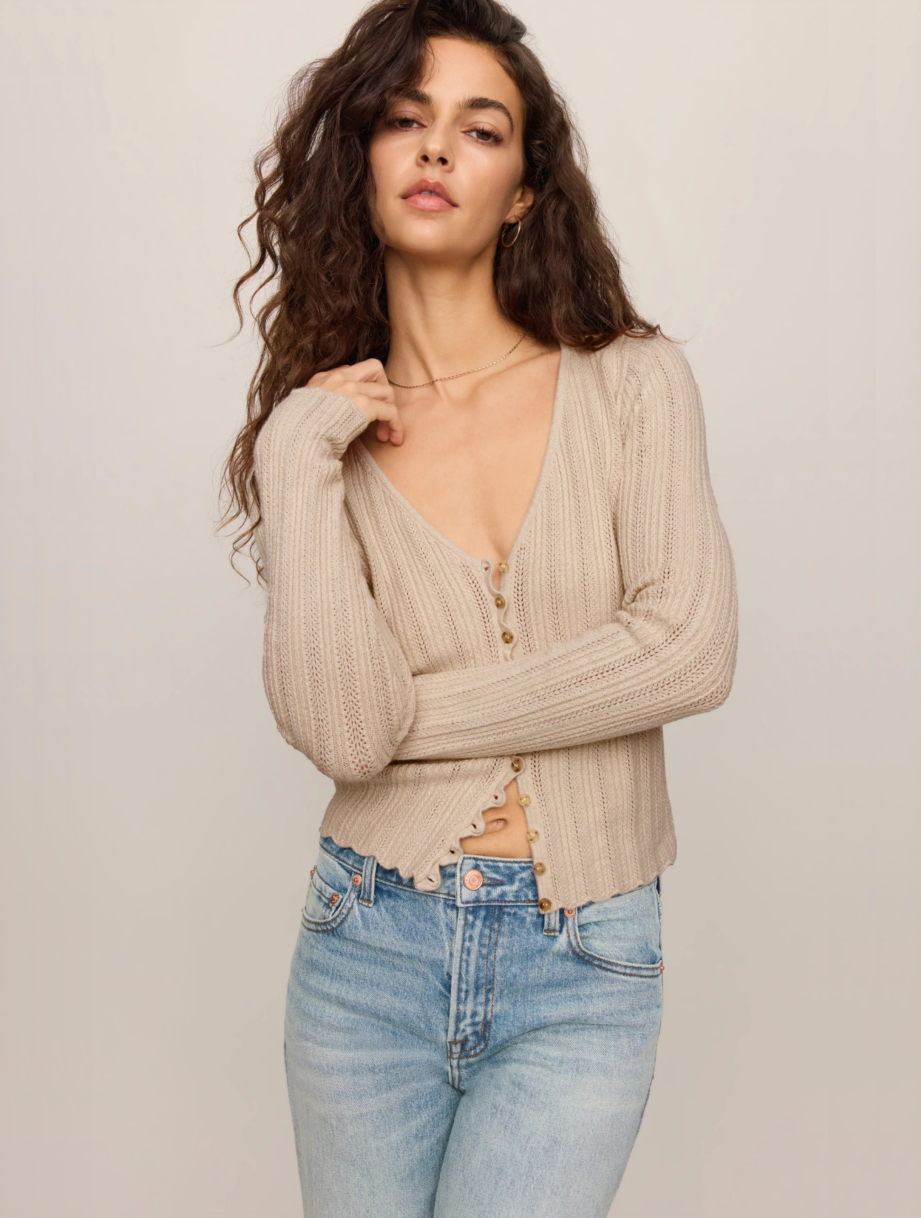 Landa Pointelle Top