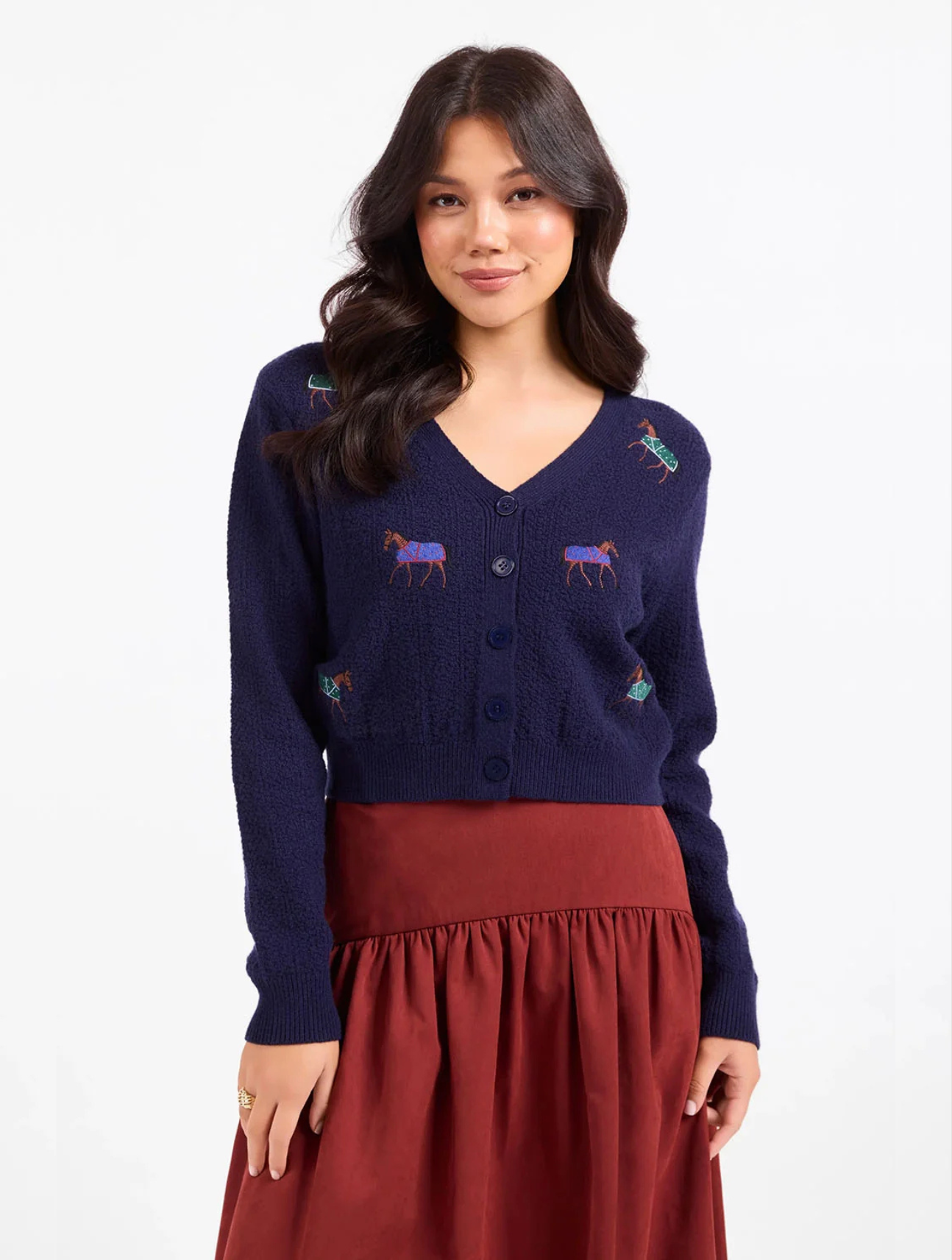 Esme Embroidered Horse Cardigan