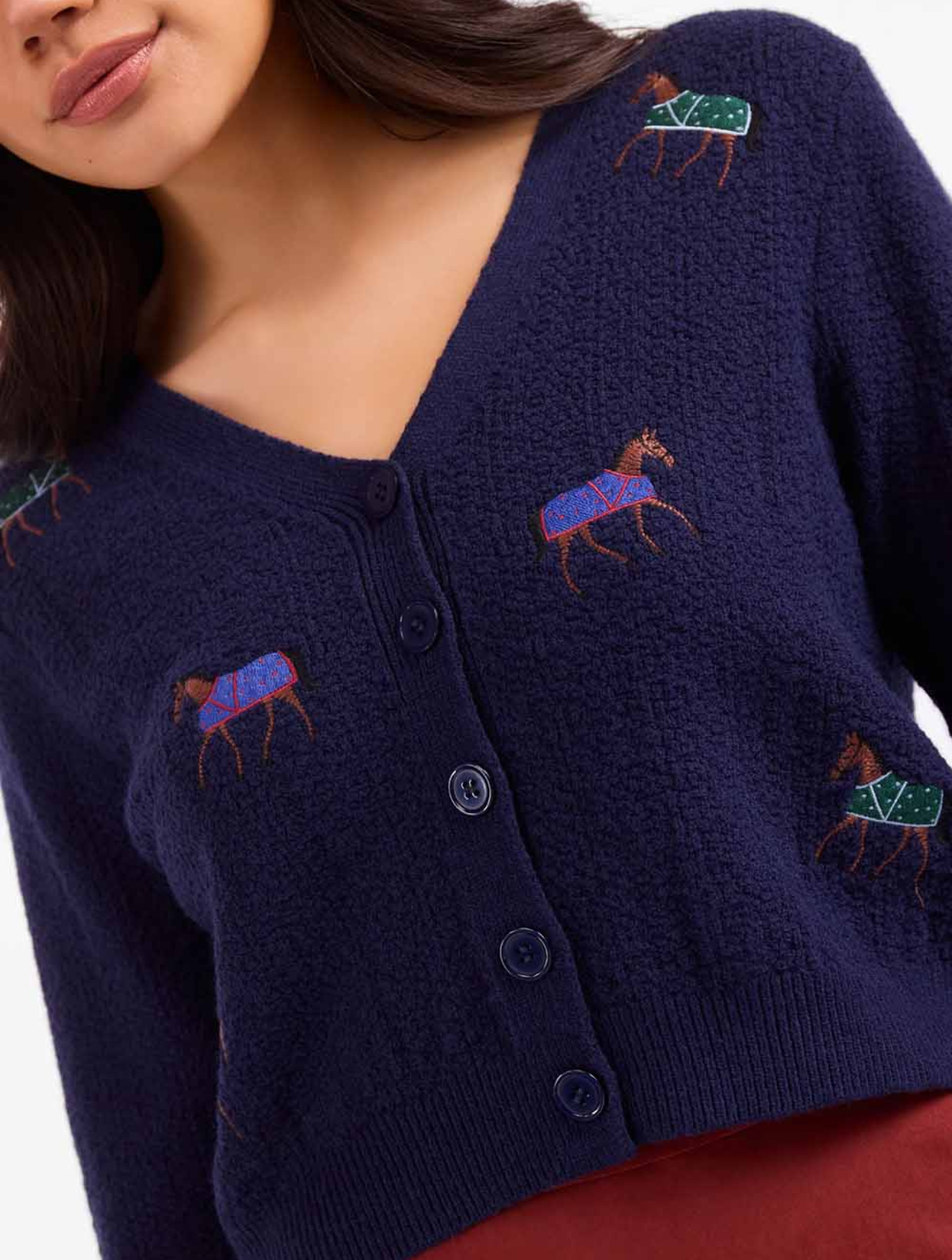 Esme Embroidered Horse Cardigan