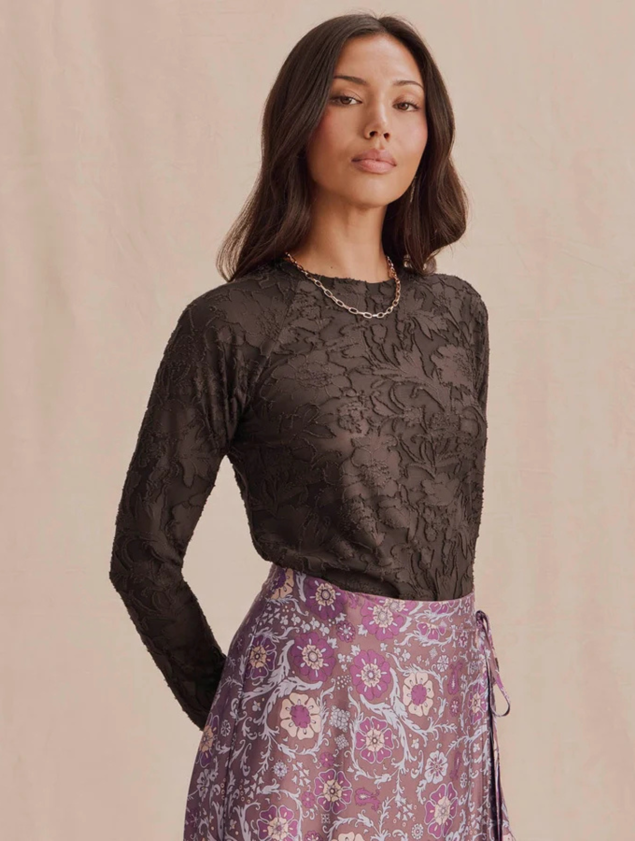 Cecelia Floral Long Sleeve Tee
