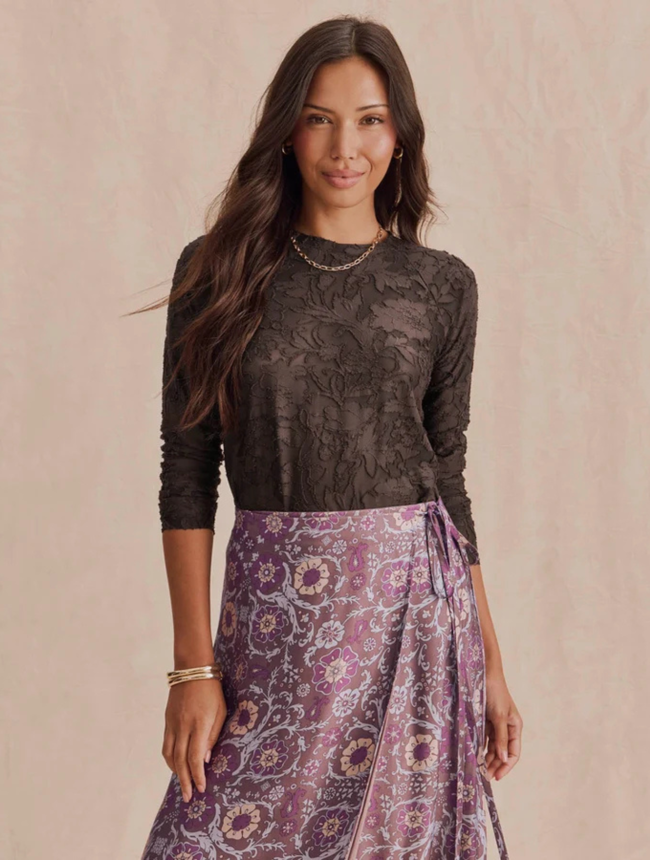 Cecelia Floral Long Sleeve Tee