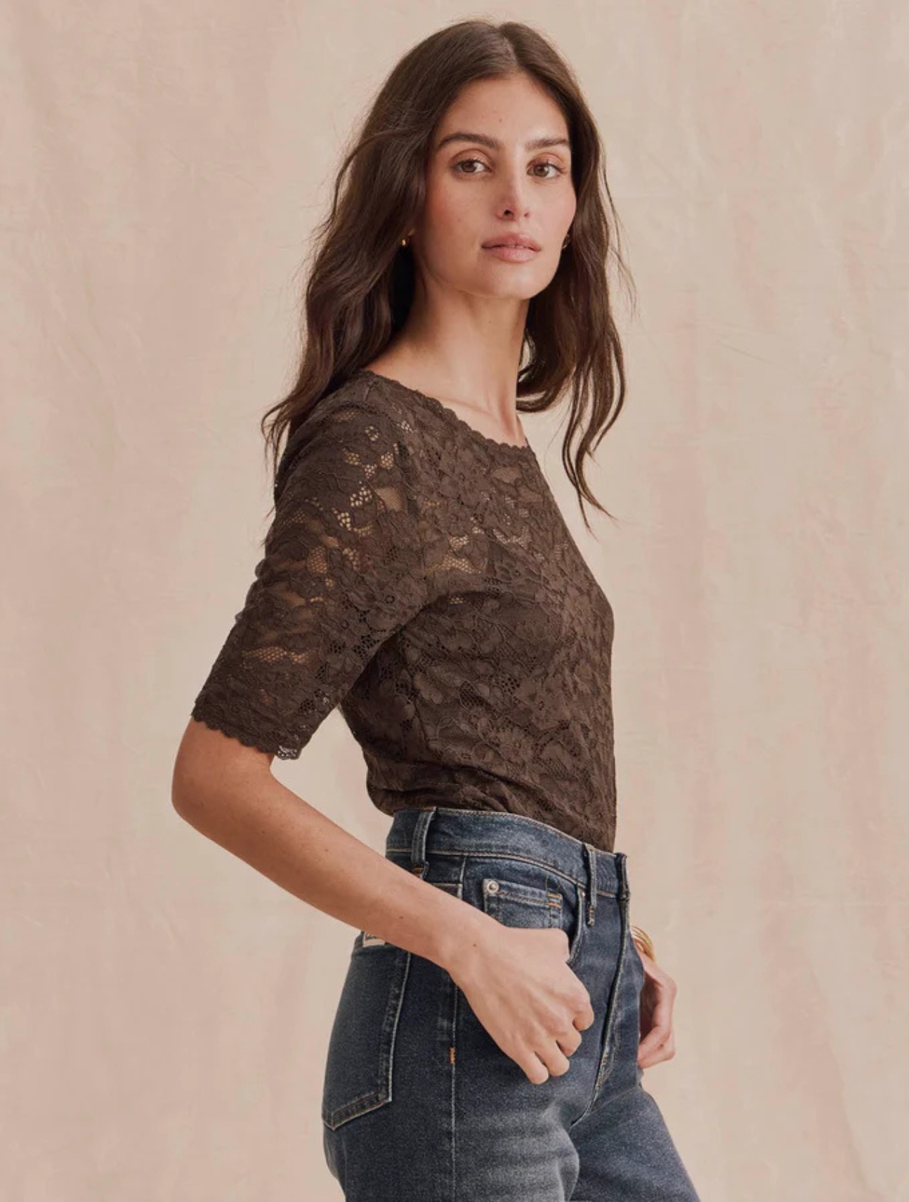 Skyler Stretch Lace Top