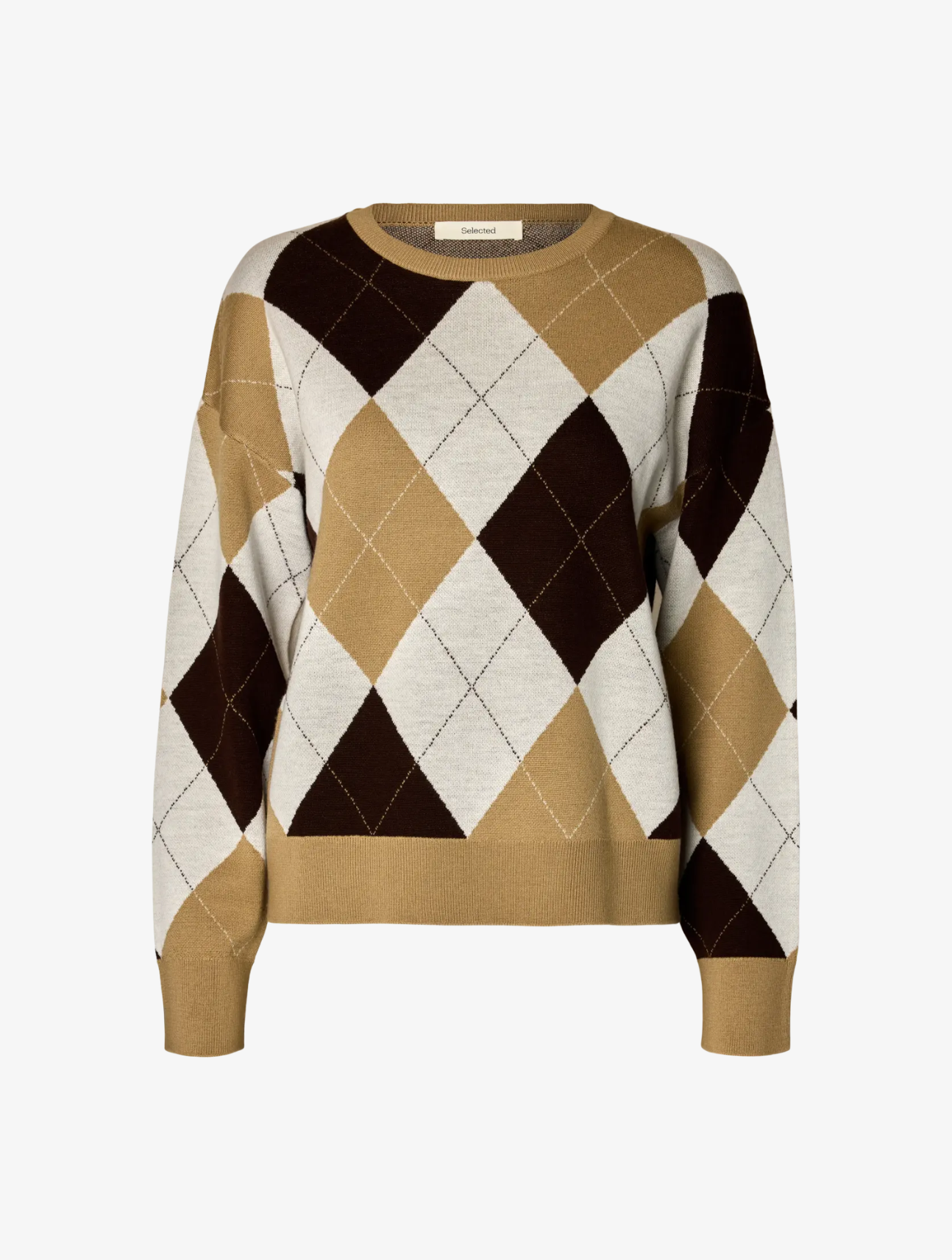 Thea Argyle Knit