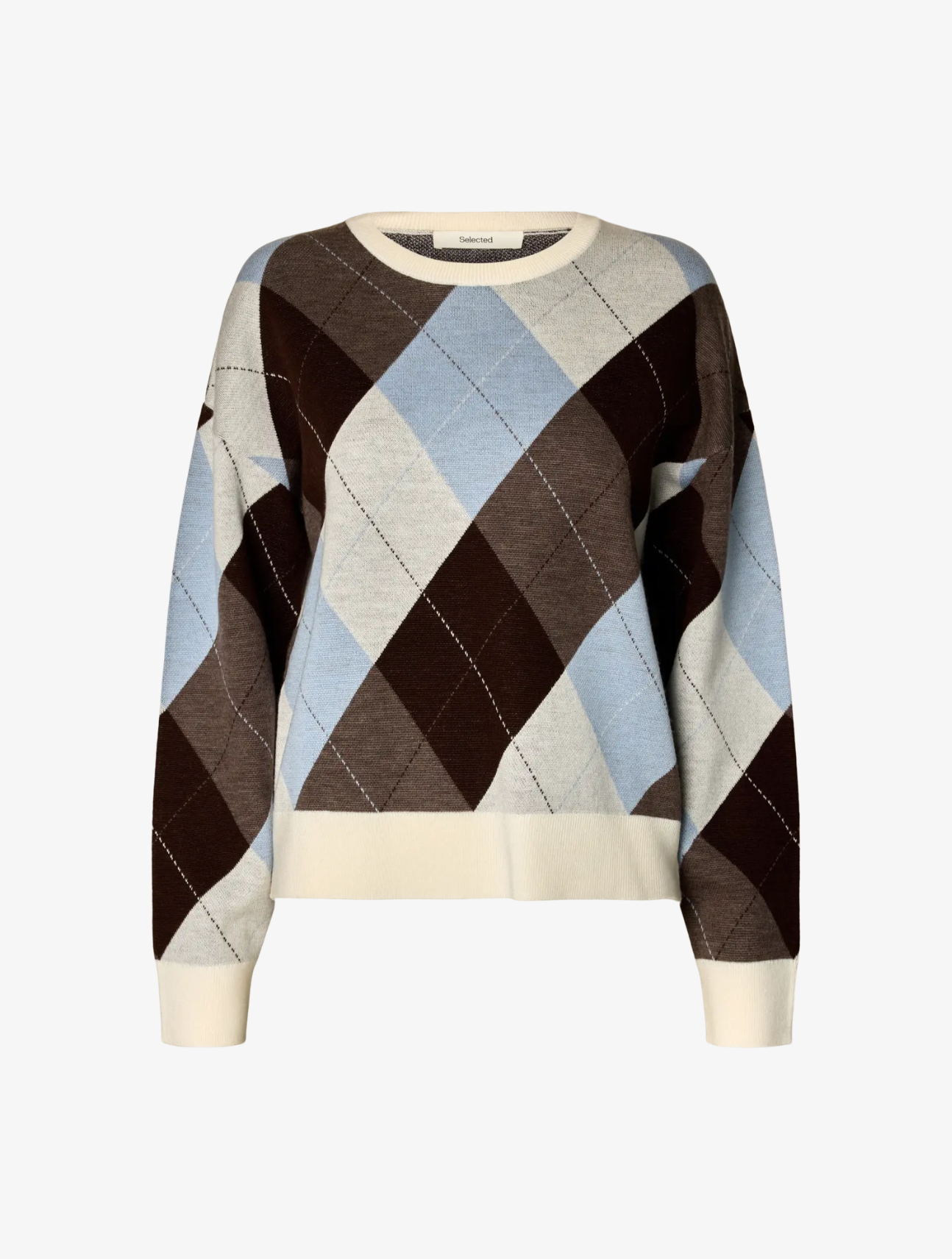 Thea Argyle Knit