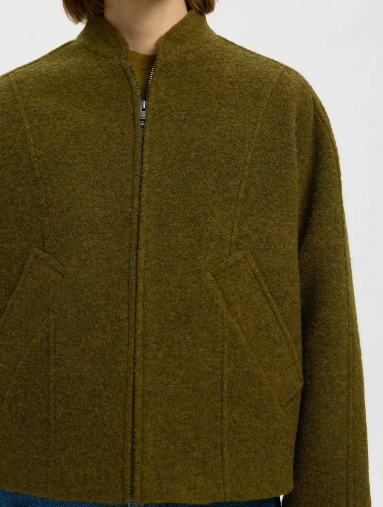 Jacqueline Wool Blend Jacket