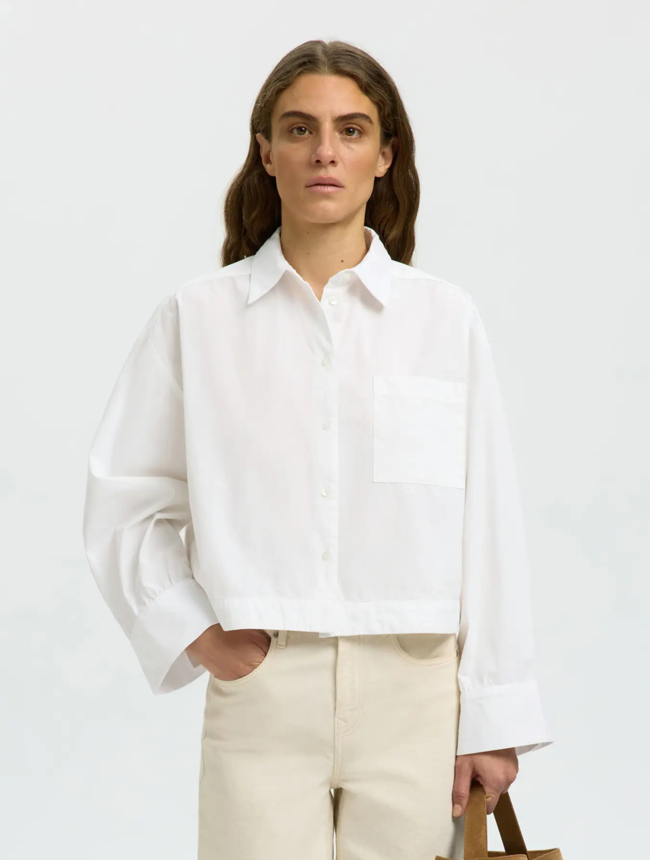 Astha Cropped Boxy Shirt