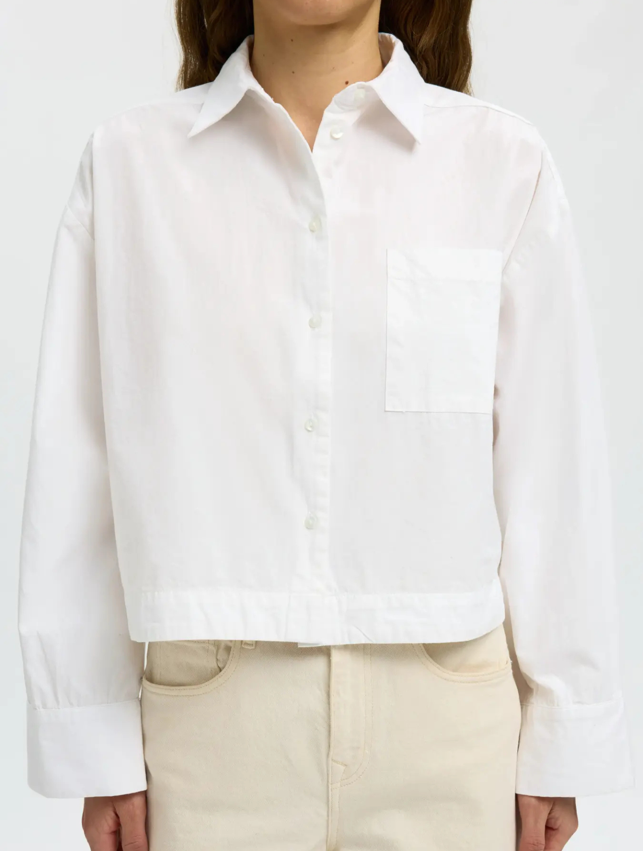 Astha Cropped Boxy Shirt