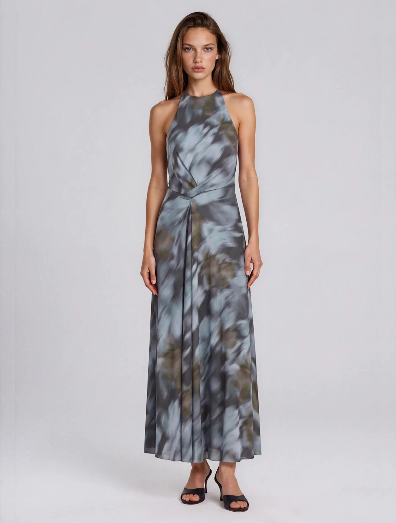 Autumn Bloom Sleeveless Dress