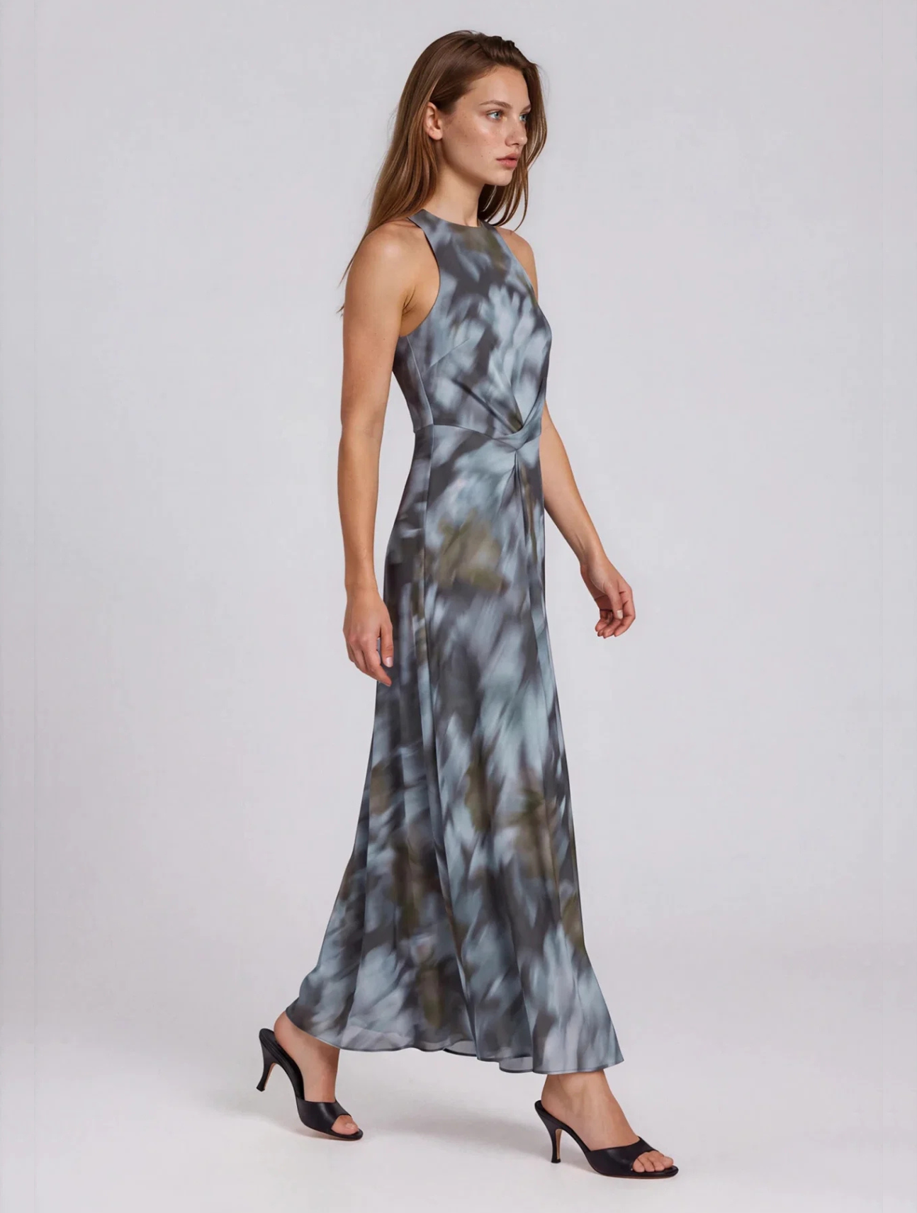 Autumn Bloom Sleeveless Dress