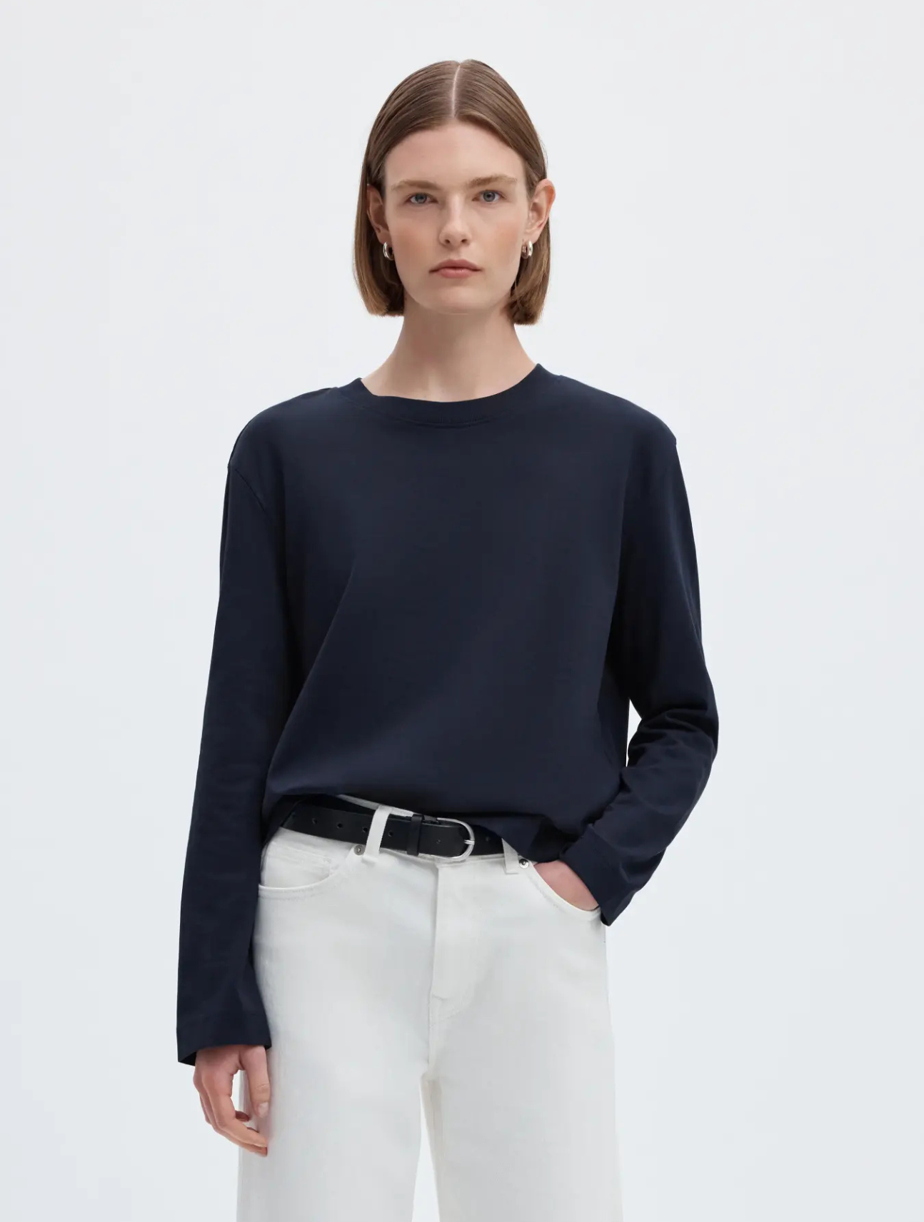 Essential Long Sleeve Boxy Tee