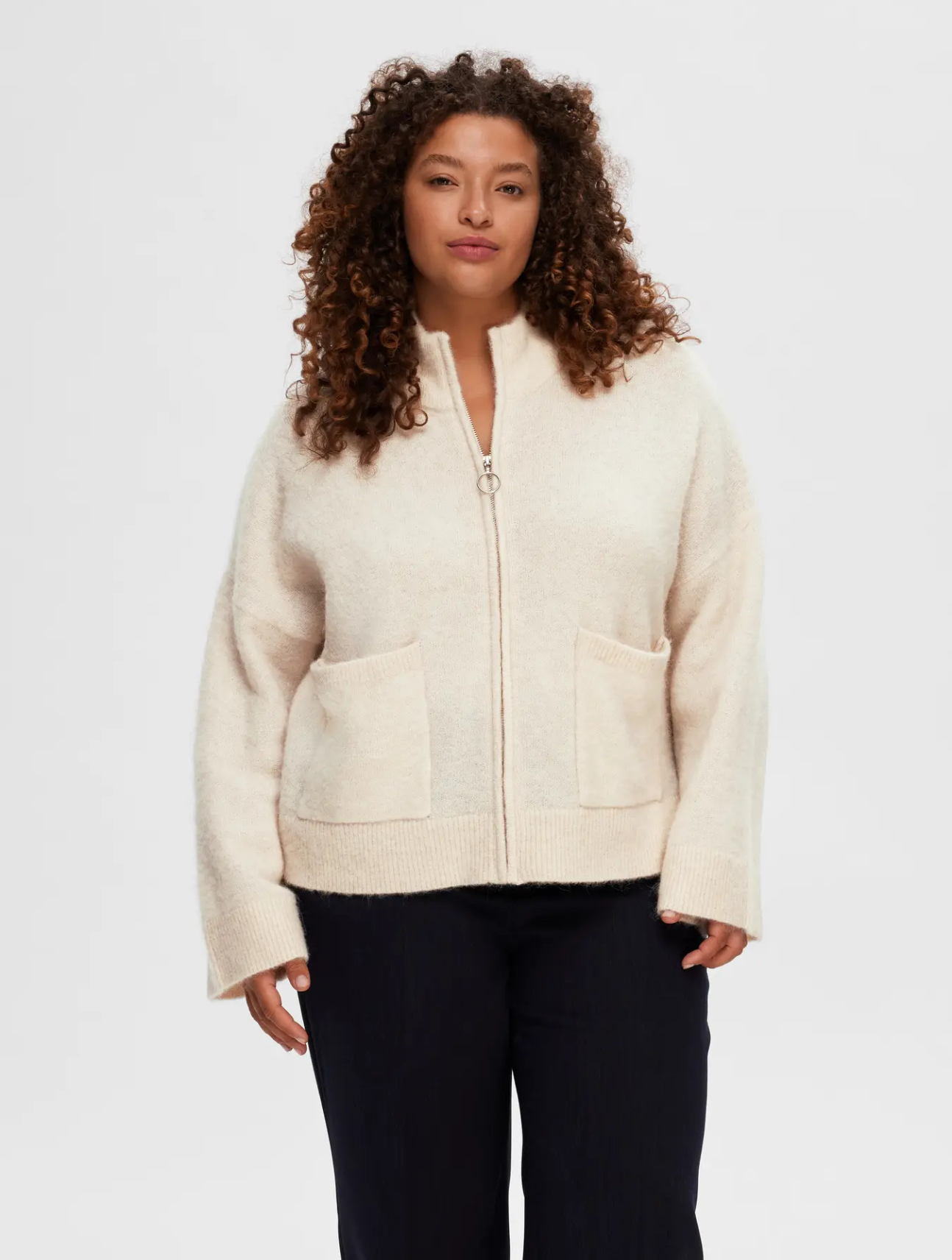 Sia Zipper Cardigan