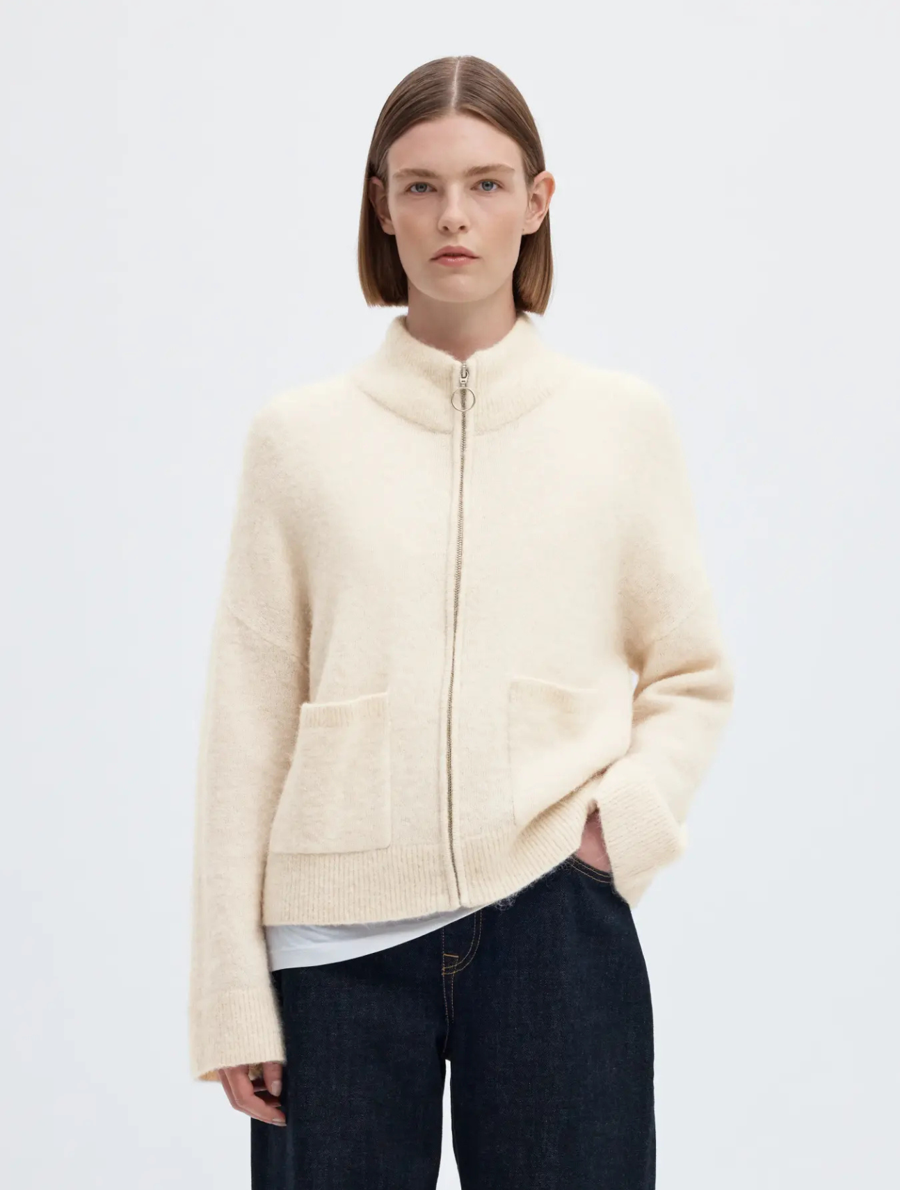 Sia Zipper Cardigan
