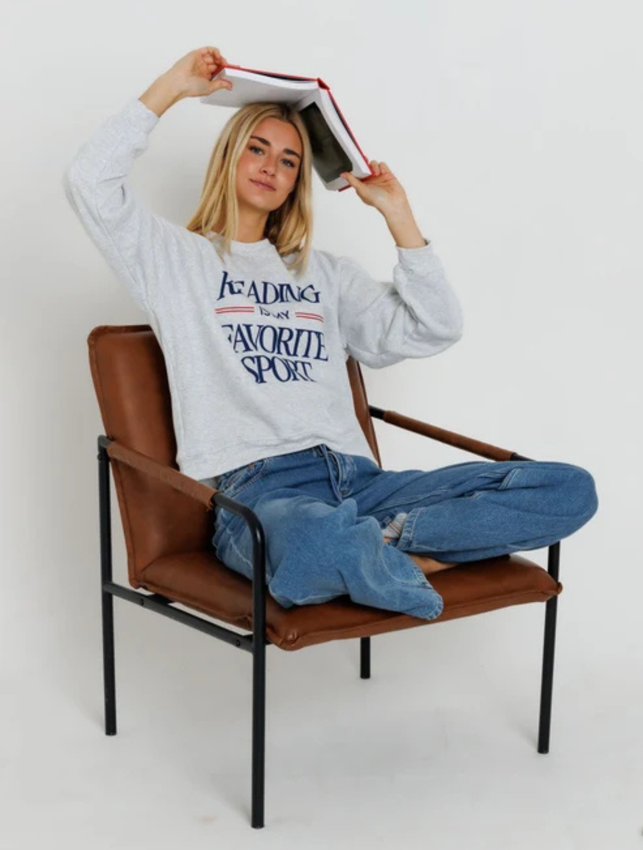 Reading Is My Favourite Sport Raglan Crew