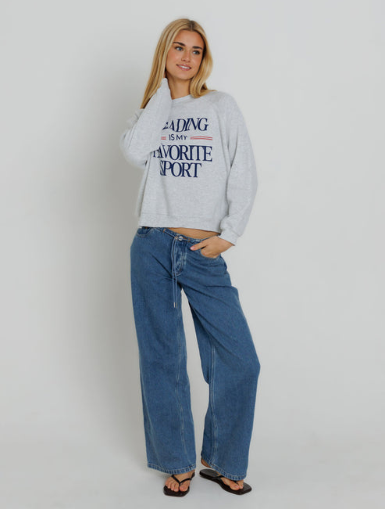 Reading Is My Favourite Sport Raglan Crew