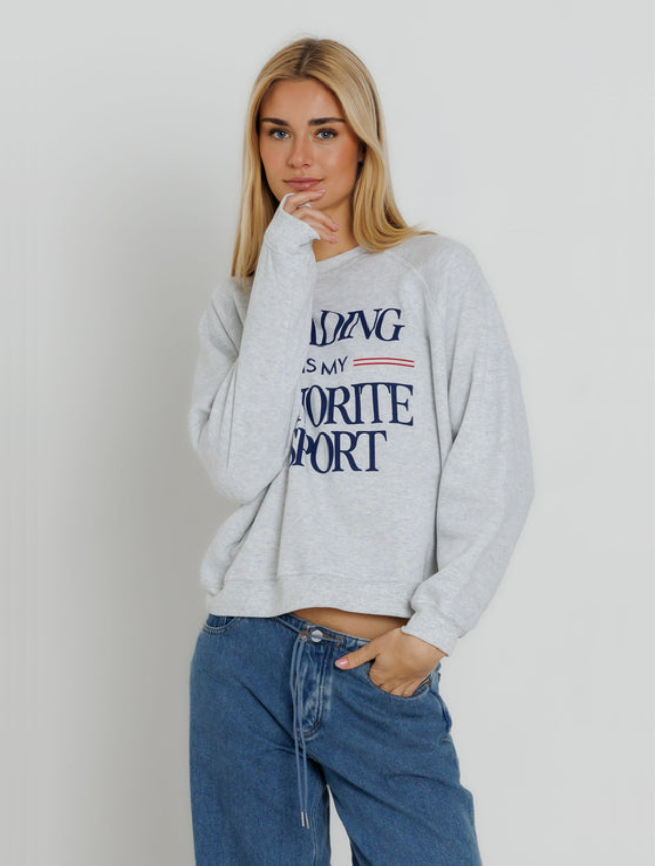 Reading Is My Favourite Sport Raglan Crew