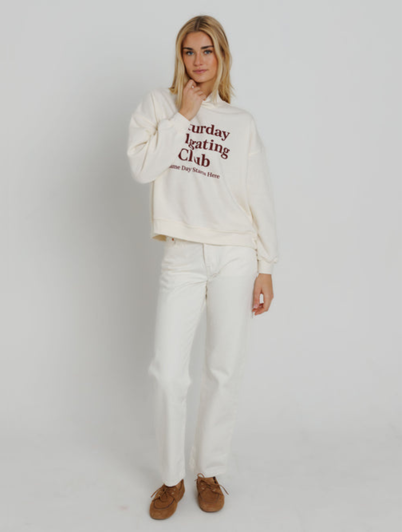 Saturday Tailgating Club Mock Neck