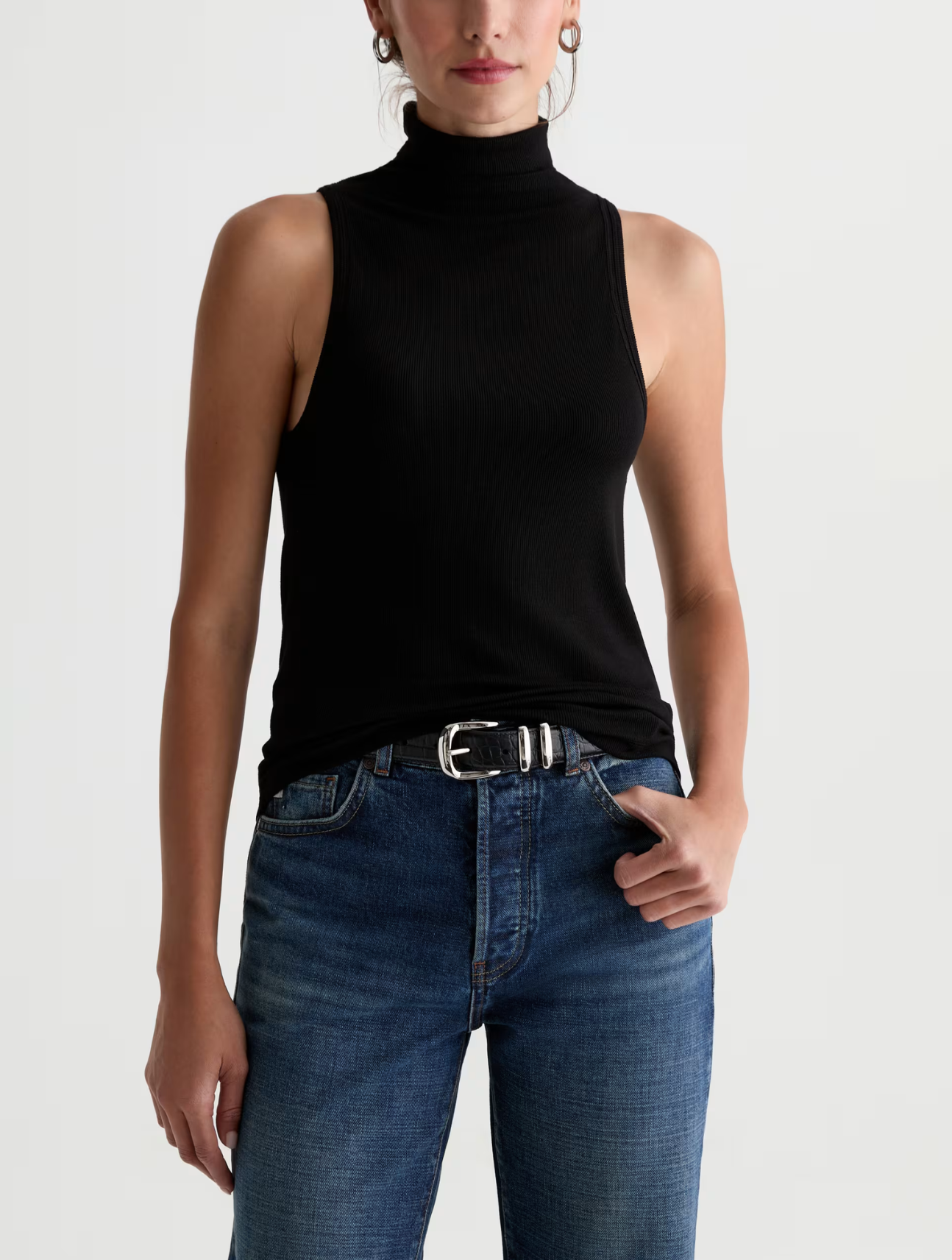 Faey Sleeveless Turtleneck