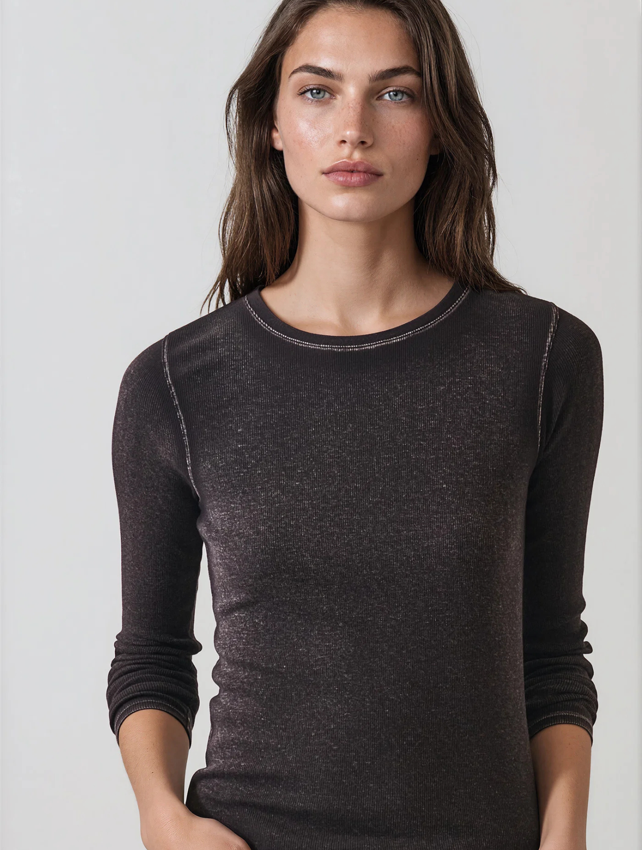 Vintage Wash Pima Cotton Long Sleeve