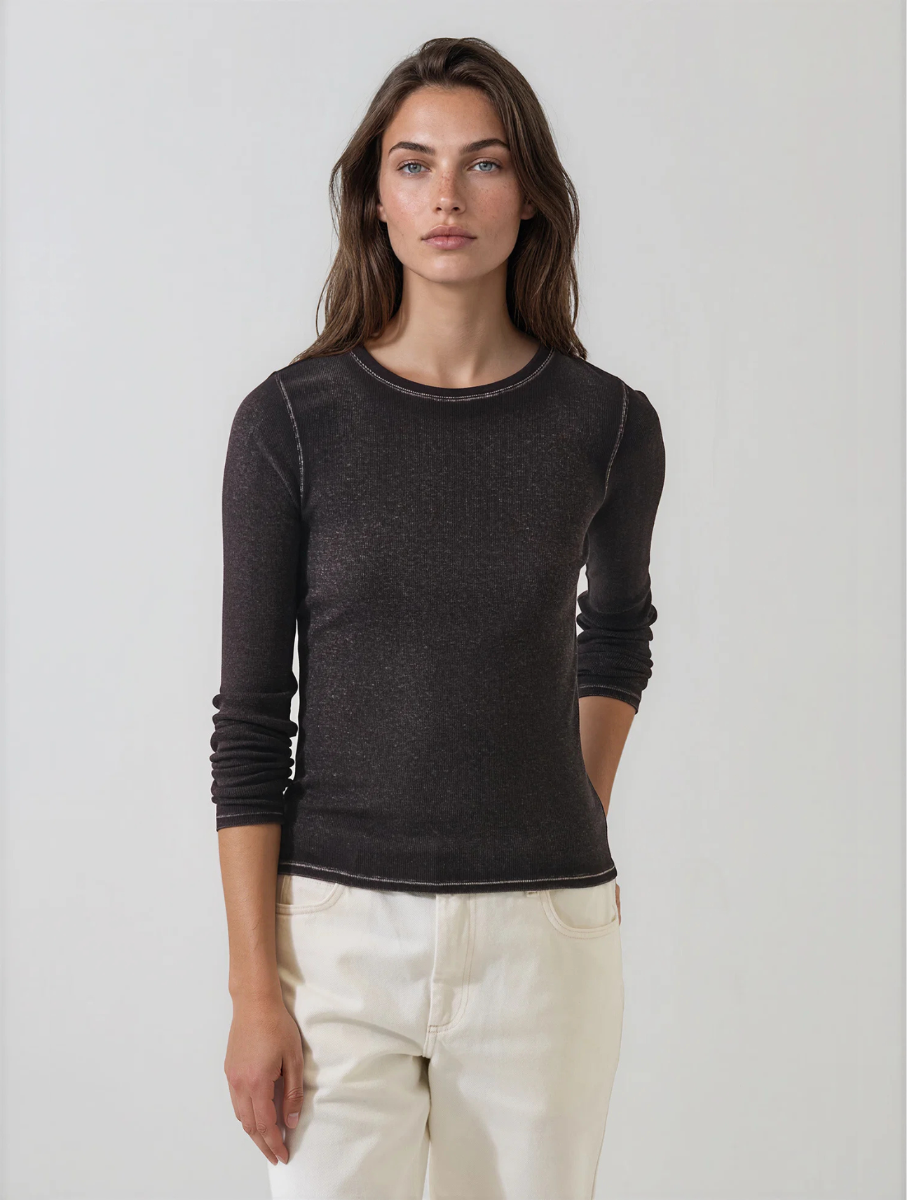 Vintage Wash Pima Cotton Long Sleeve