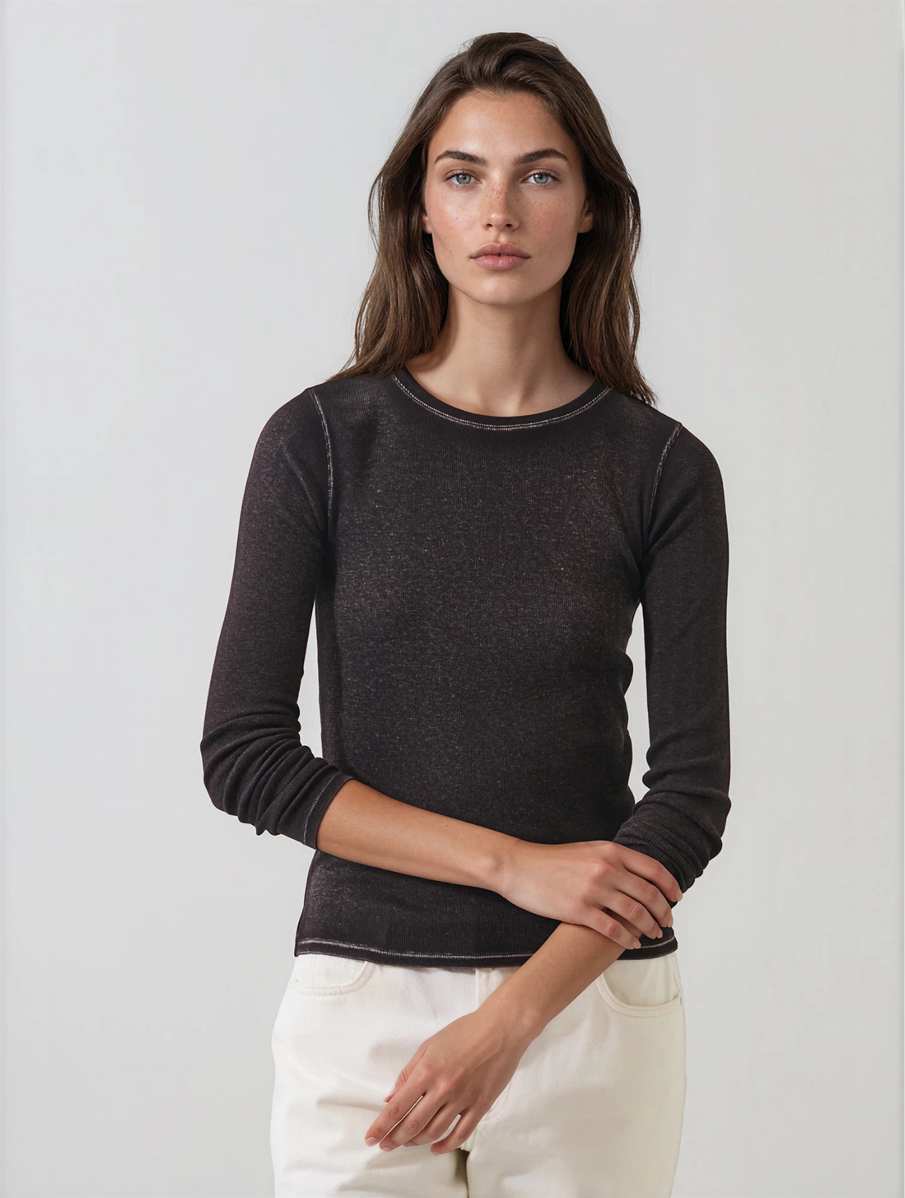 Vintage Wash Pima Cotton Long Sleeve