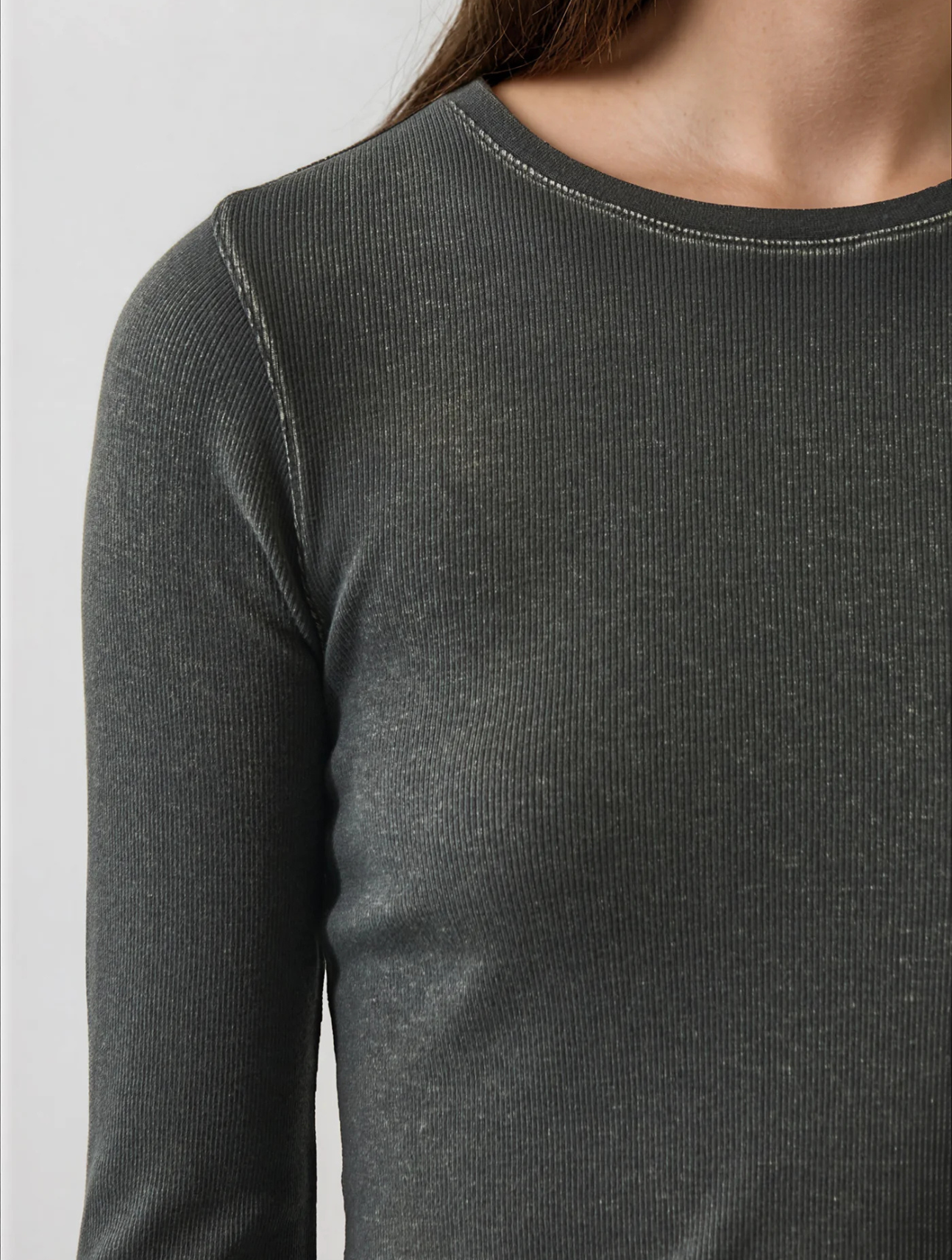 Vintage Wash Pima Cotton Long Sleeve