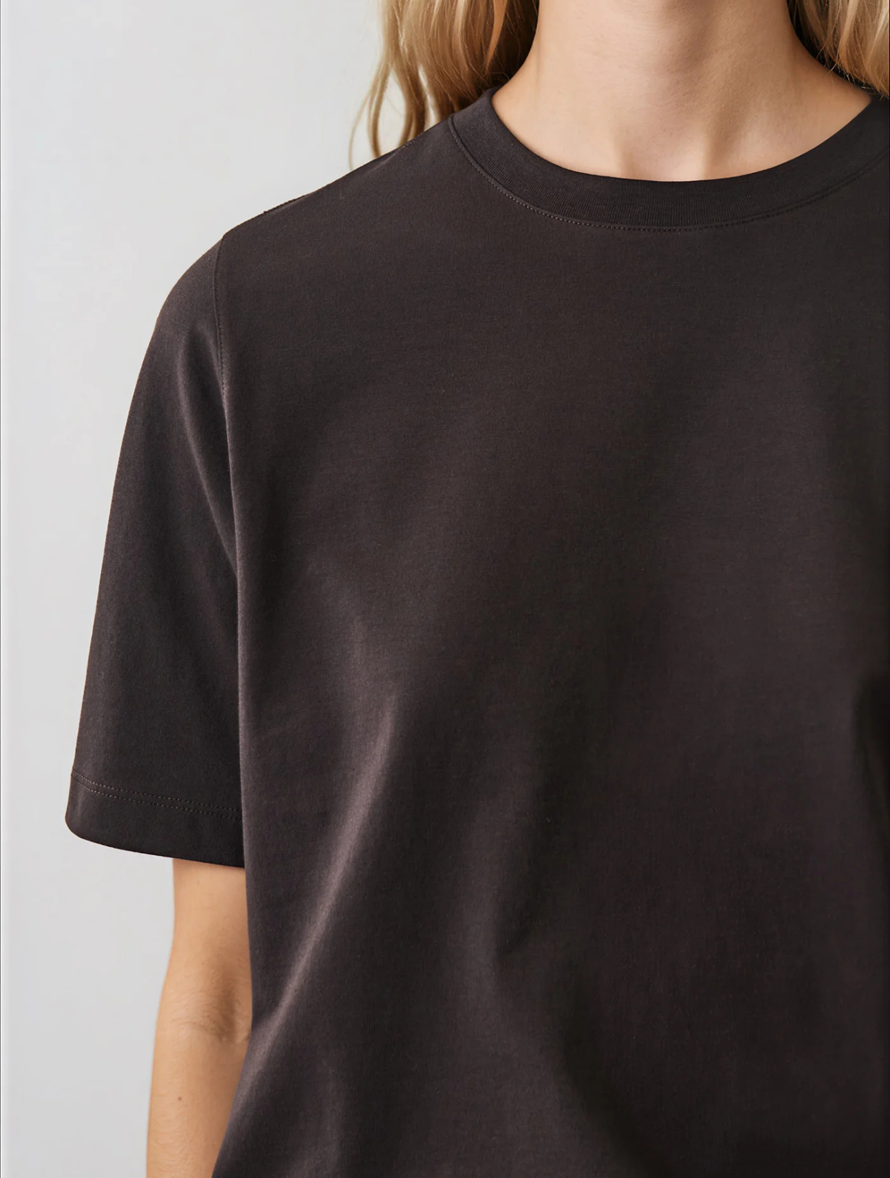 Organic Pima Cotton Relaxed Crew