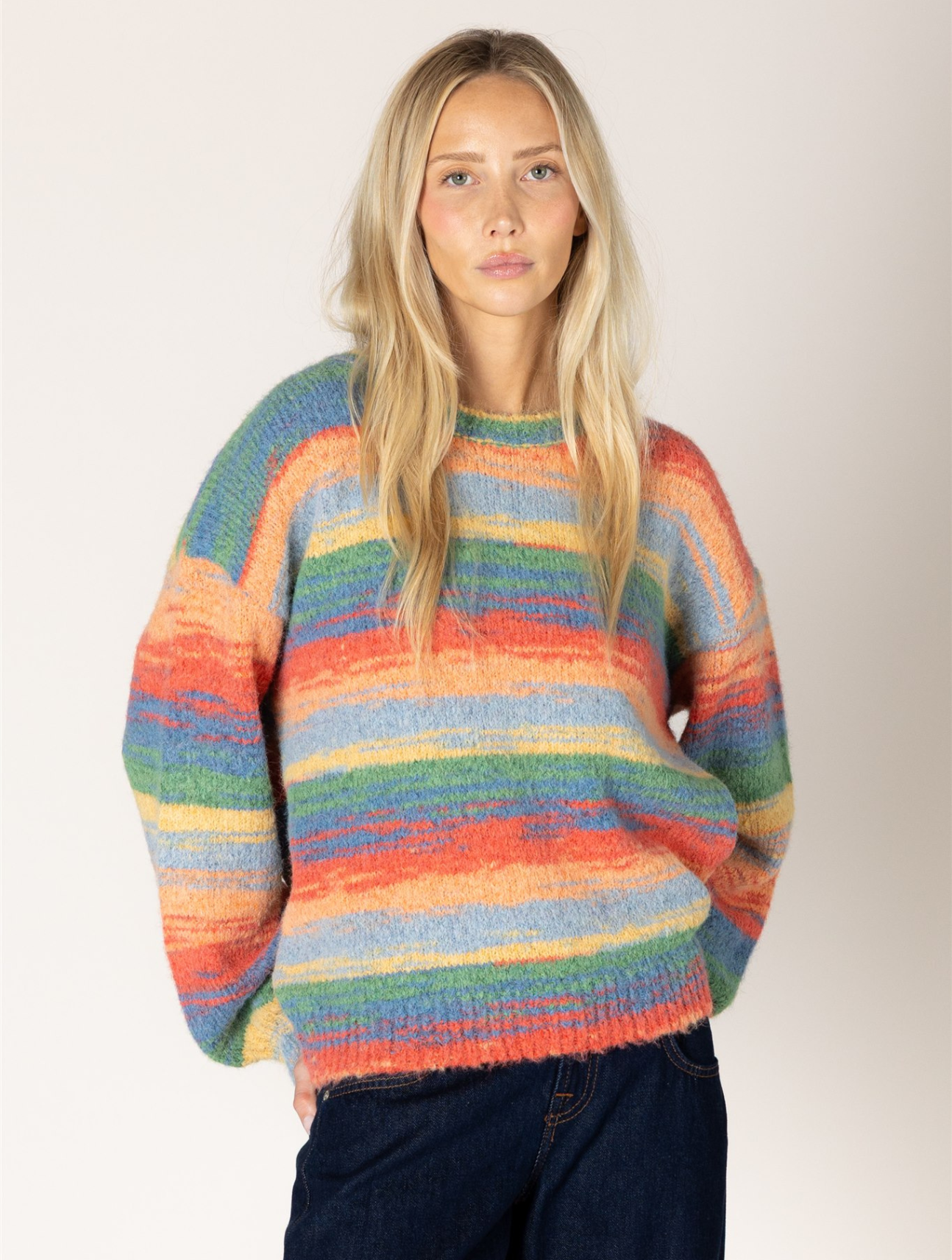 Abba Novelty Striped Sweater