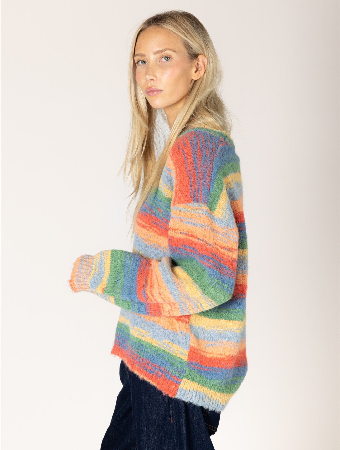 Abba Novelty Striped Sweater