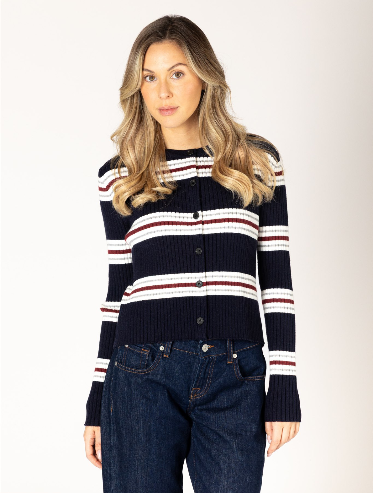 Bree Essentials Stripe Cardigan