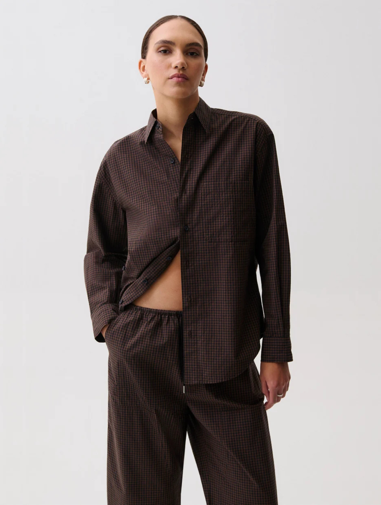 Mila Button Down Wrap Top