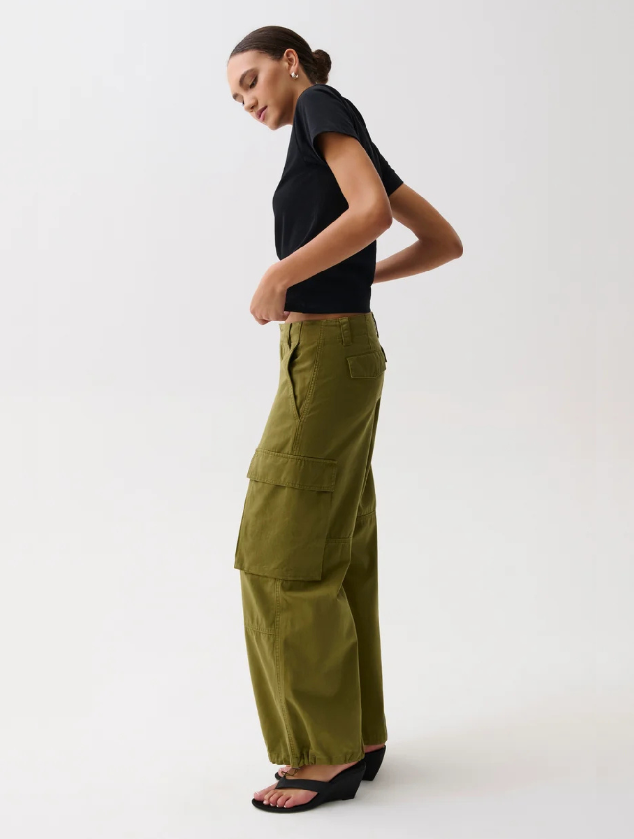 Petra Drawstring Harem Cargo Pant