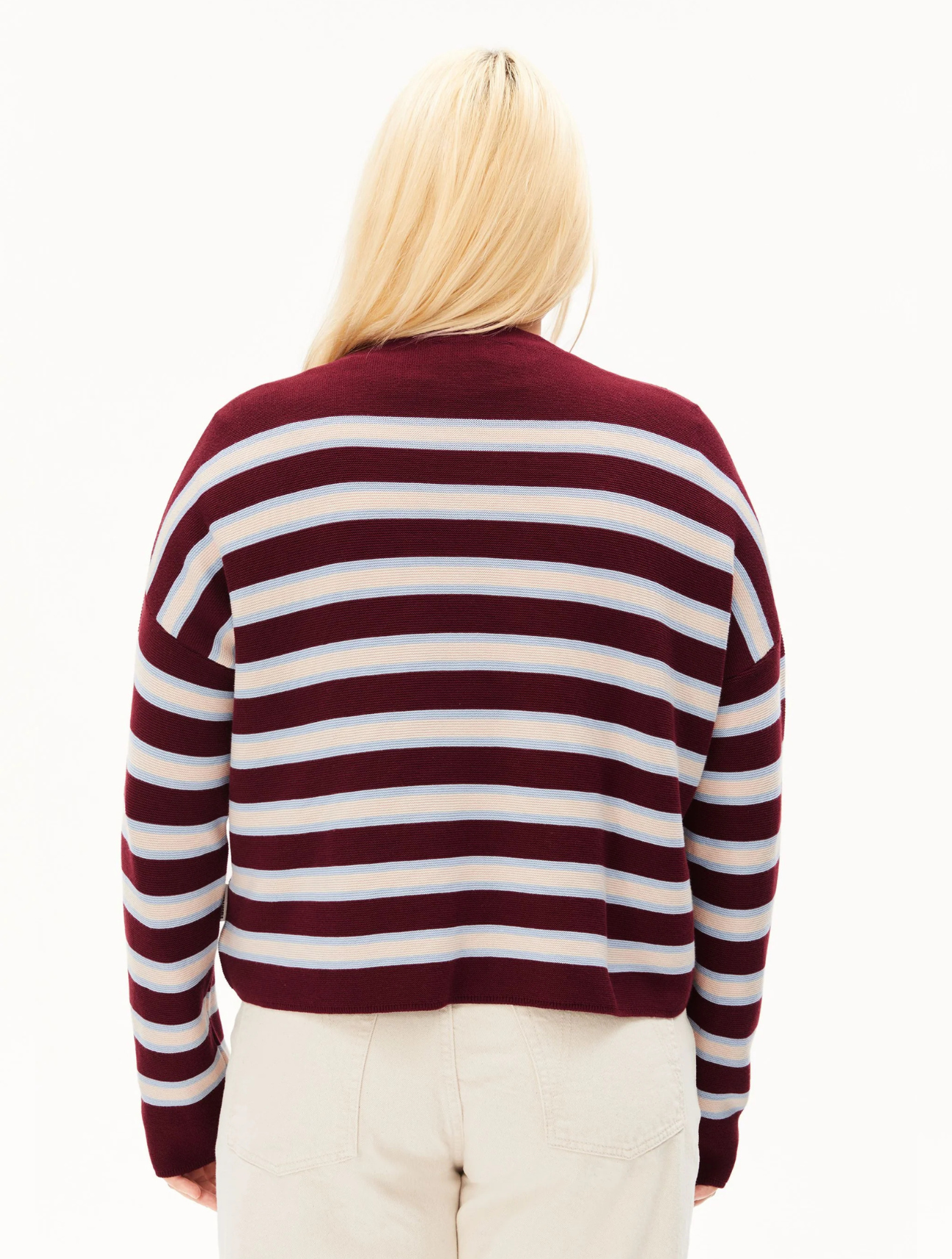 Merinaa Striped Knit Sweater