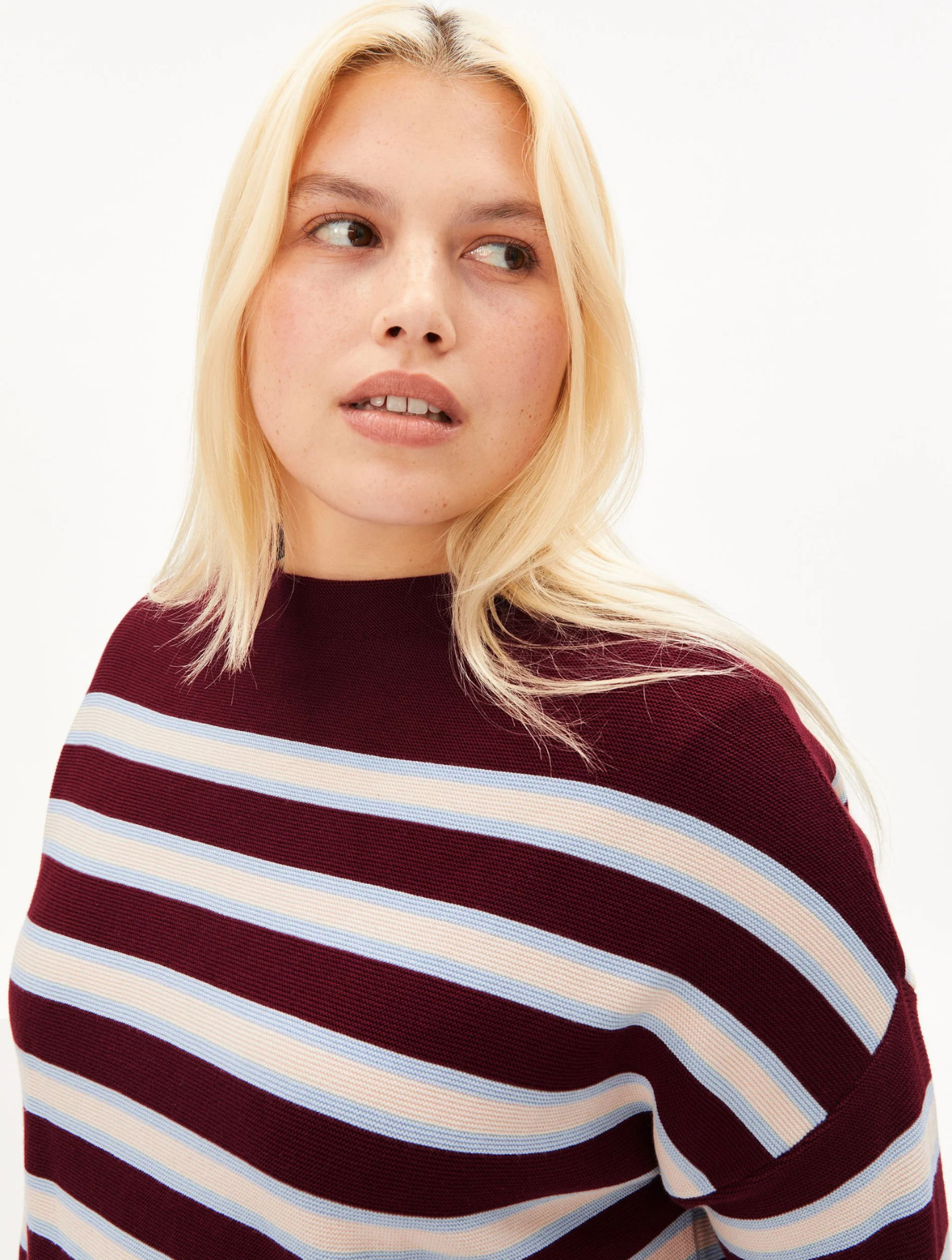 Merinaa Striped Knit Sweater