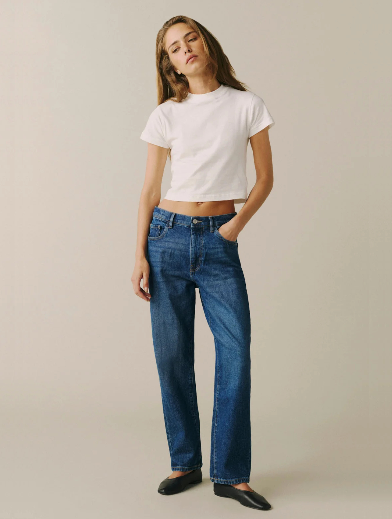 SAN Low Slung Boyfriend Jeans