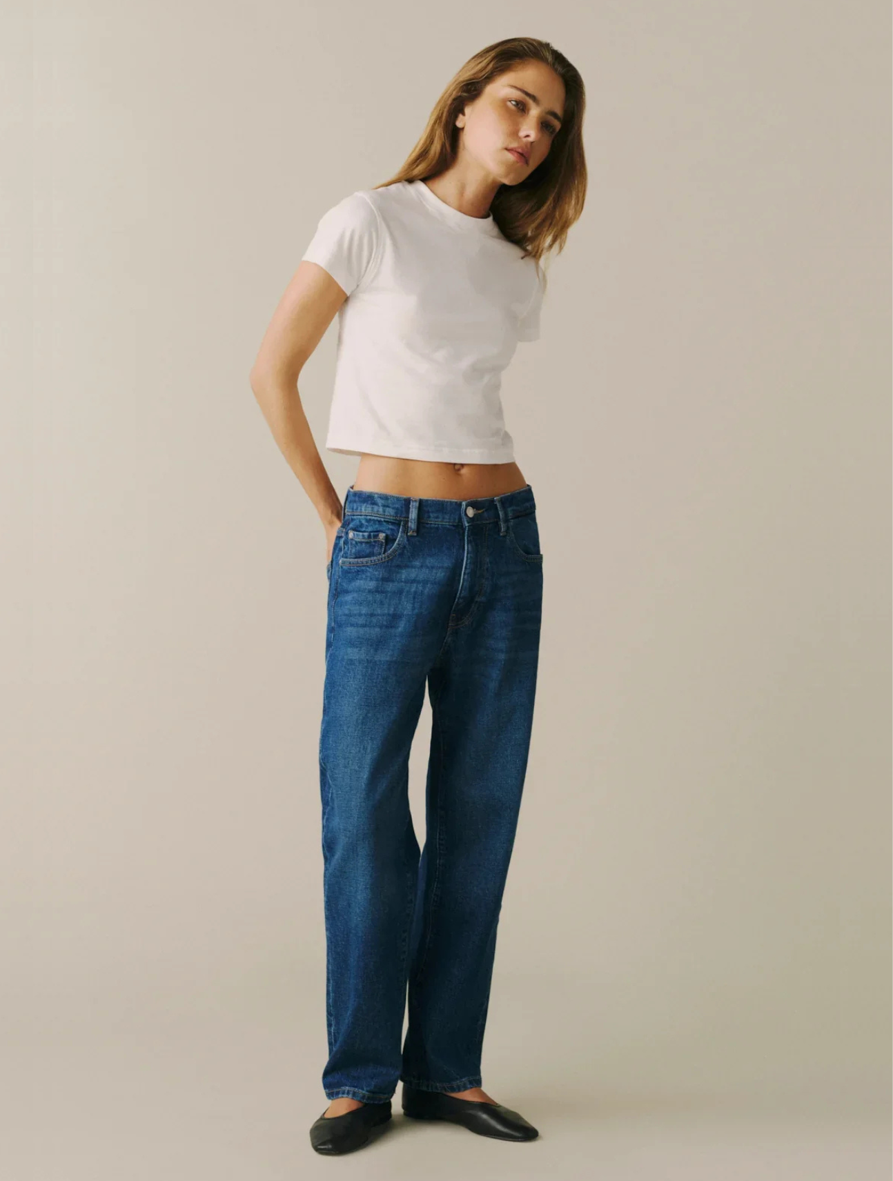 SAN Low Slung Boyfriend Jeans