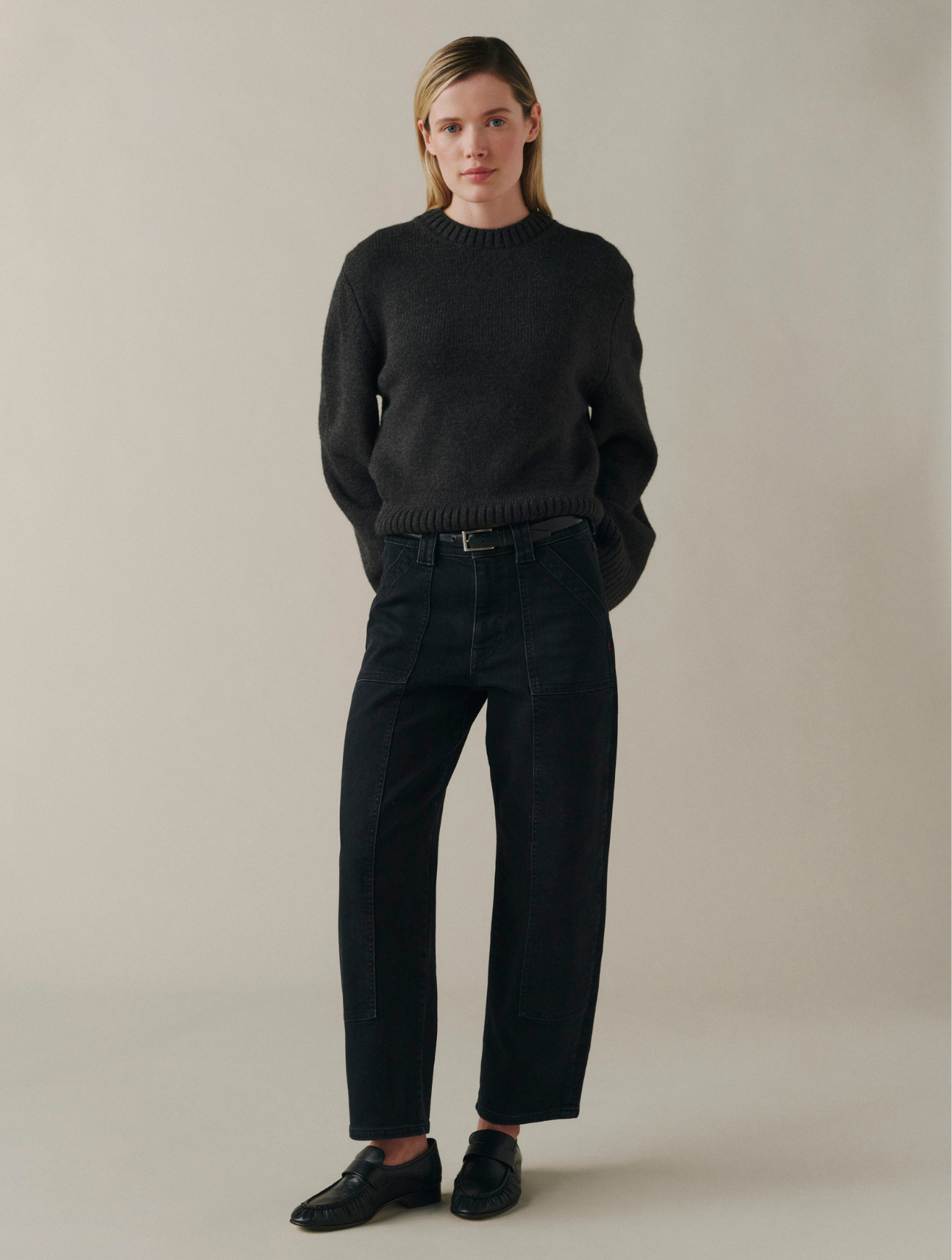 BNA Soft Curve Barrel Jeans