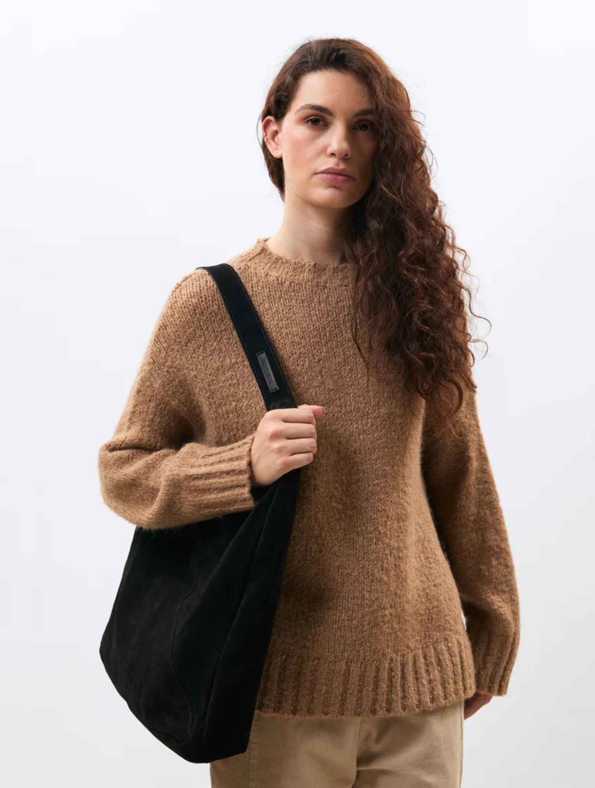 Suede Hobo Bag