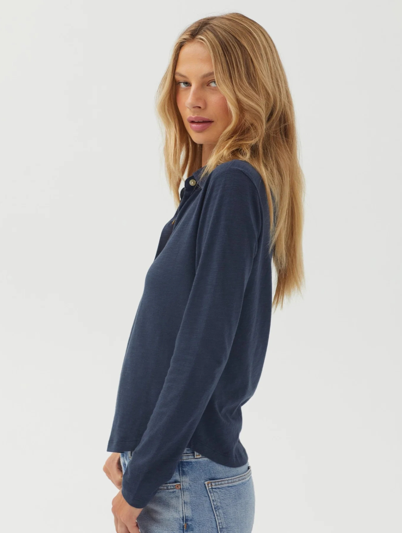 Button Up Knit Top