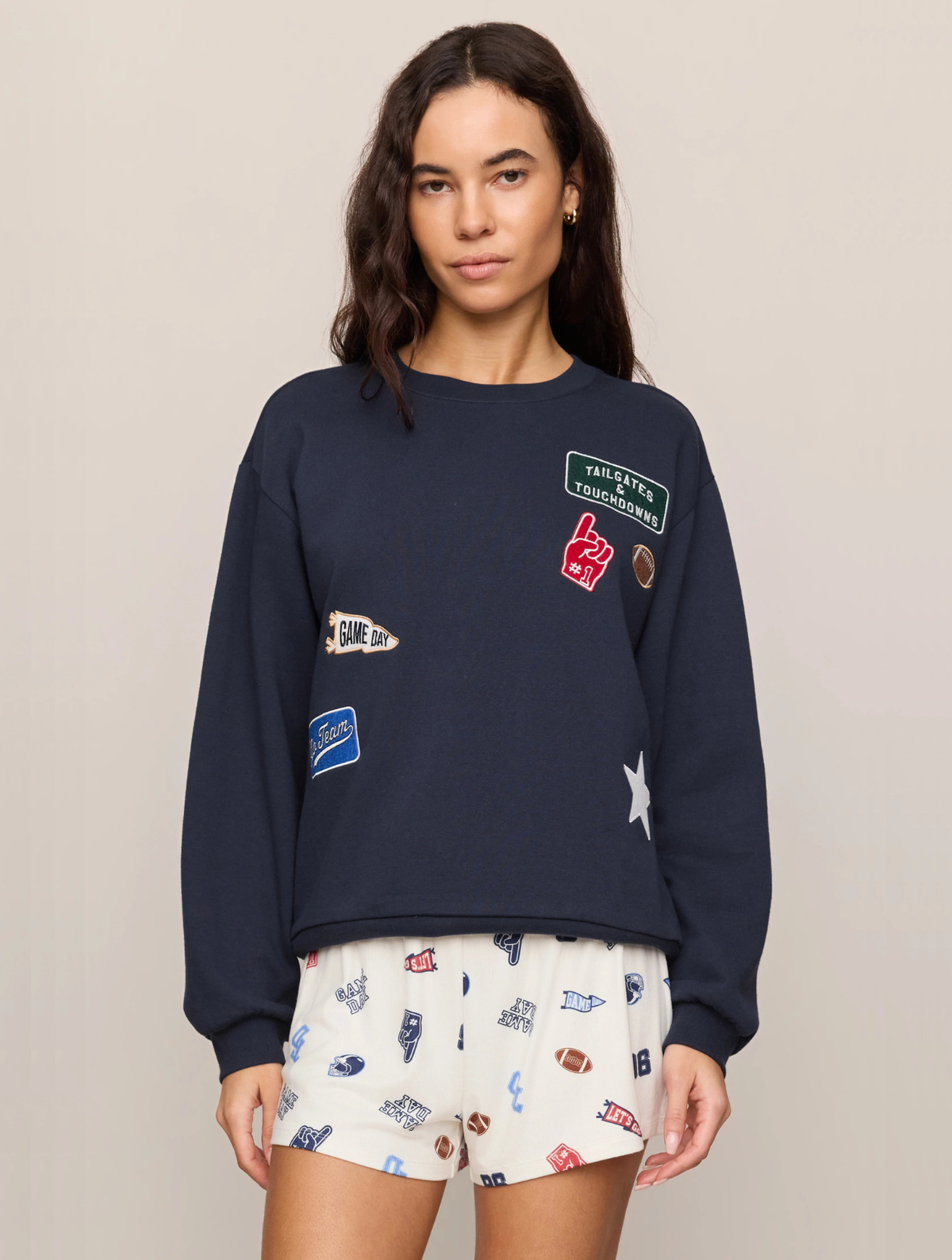 Boyfriend Patch Sweatshirt