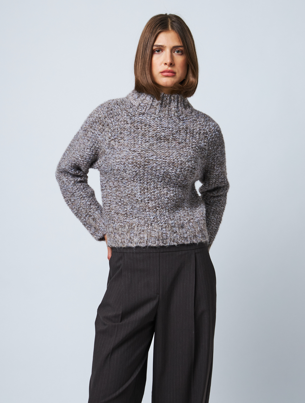 Eloise Knit Mock Neck