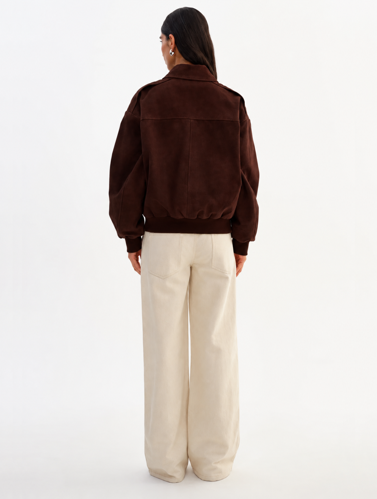 Trevanna Suede Bomber Jacket