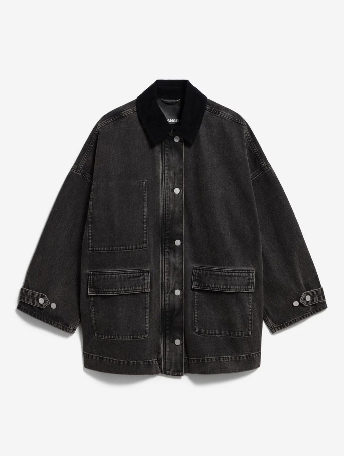 Cord Collar Denim Jacket